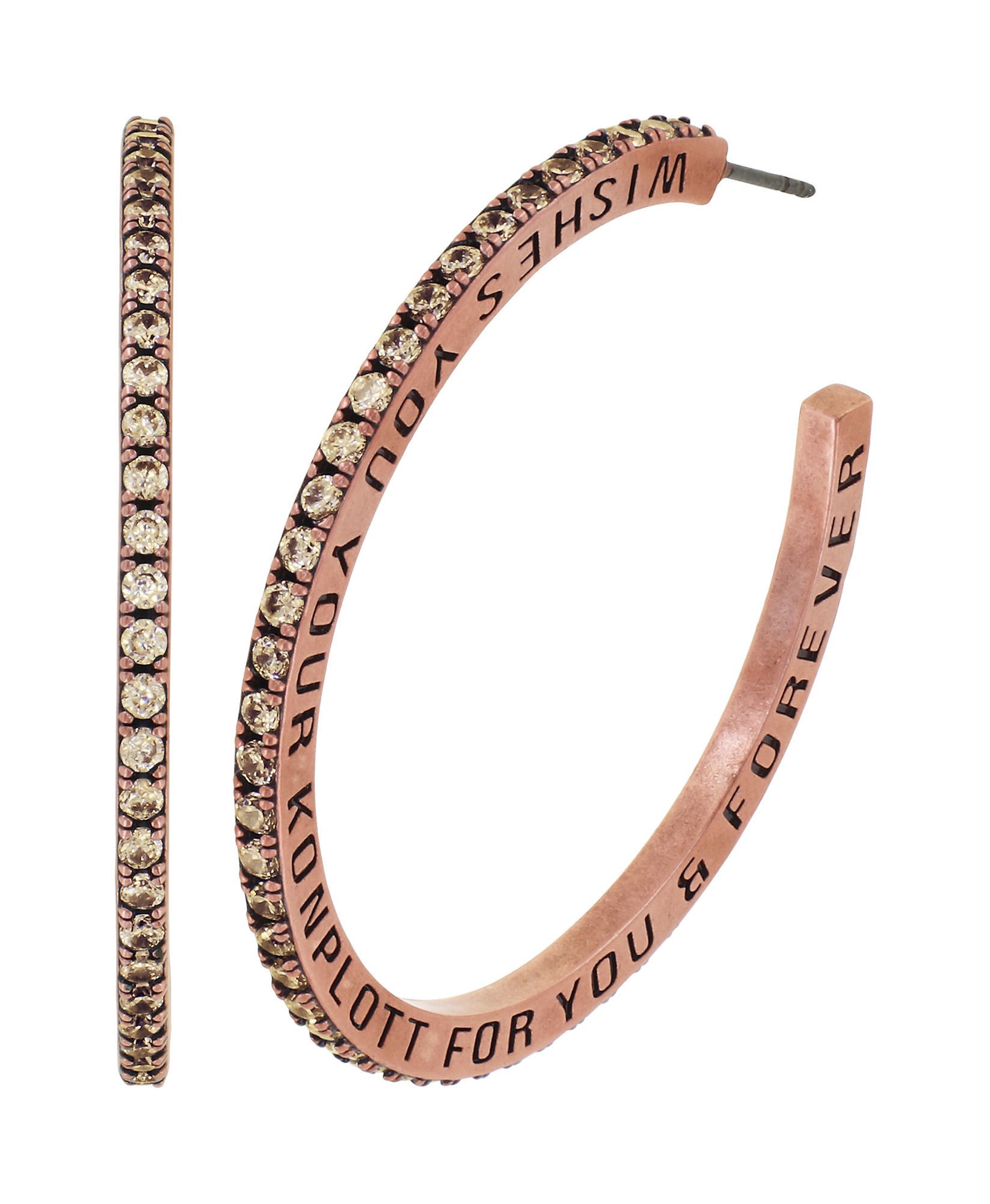 image for Creole Earrings Daily Glam Champagne champagne 45mm