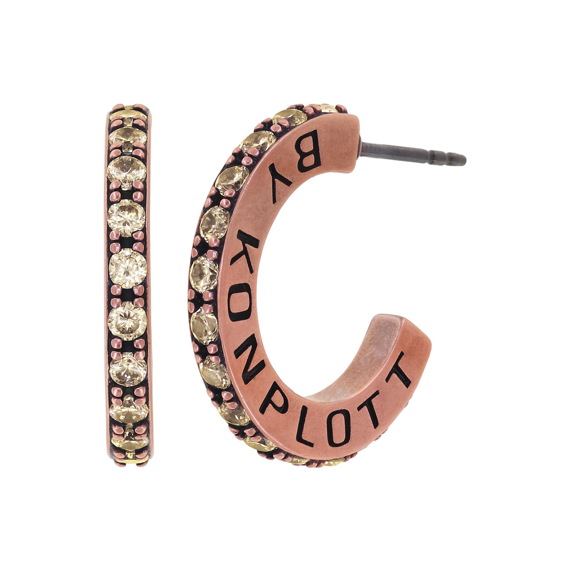 image for Creole Earrings Daily Glam Champagne champagne 19mm