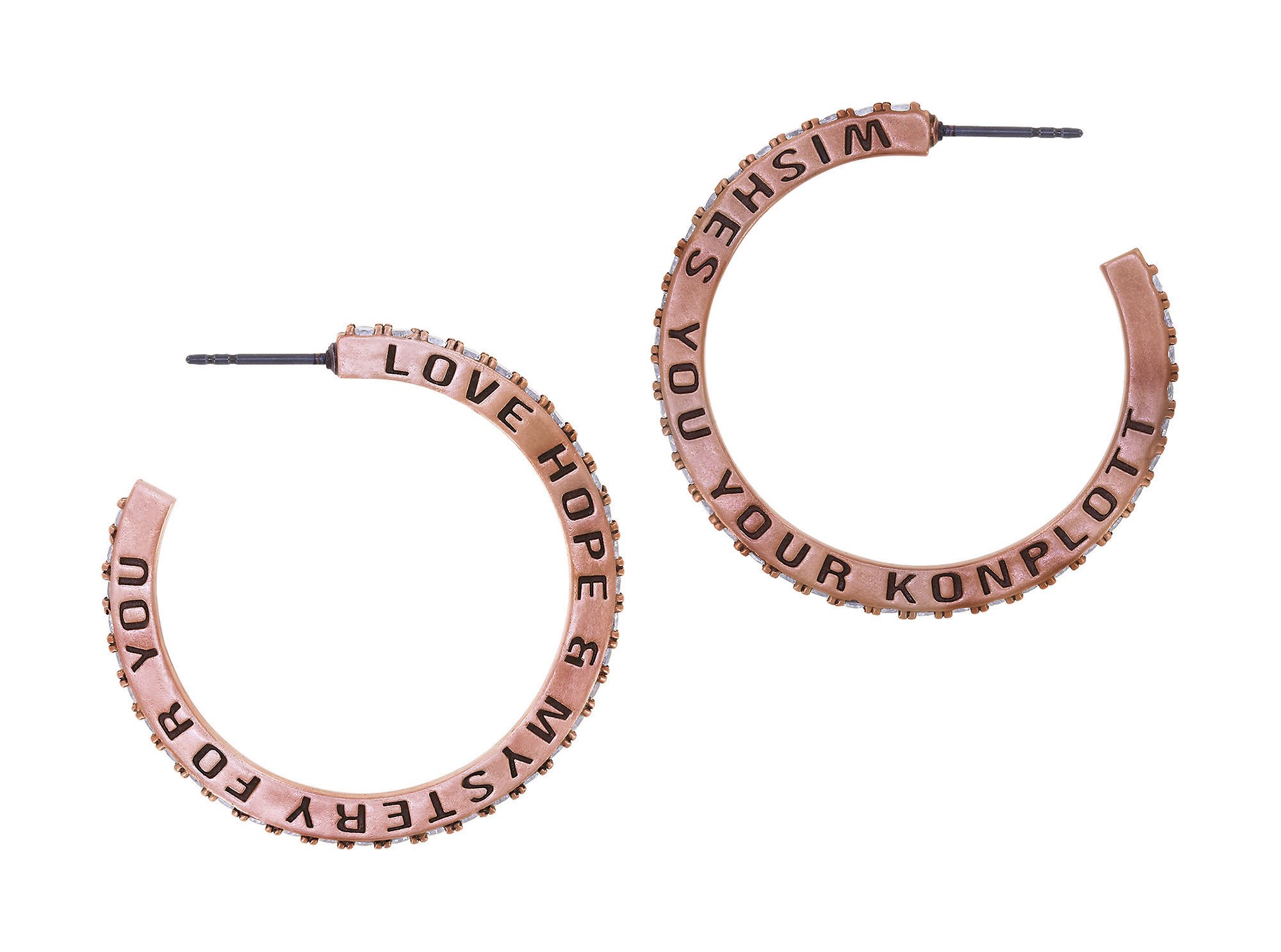 image pour Boucles d'oreilles créoles Daily Glam Blanc white 35 mm