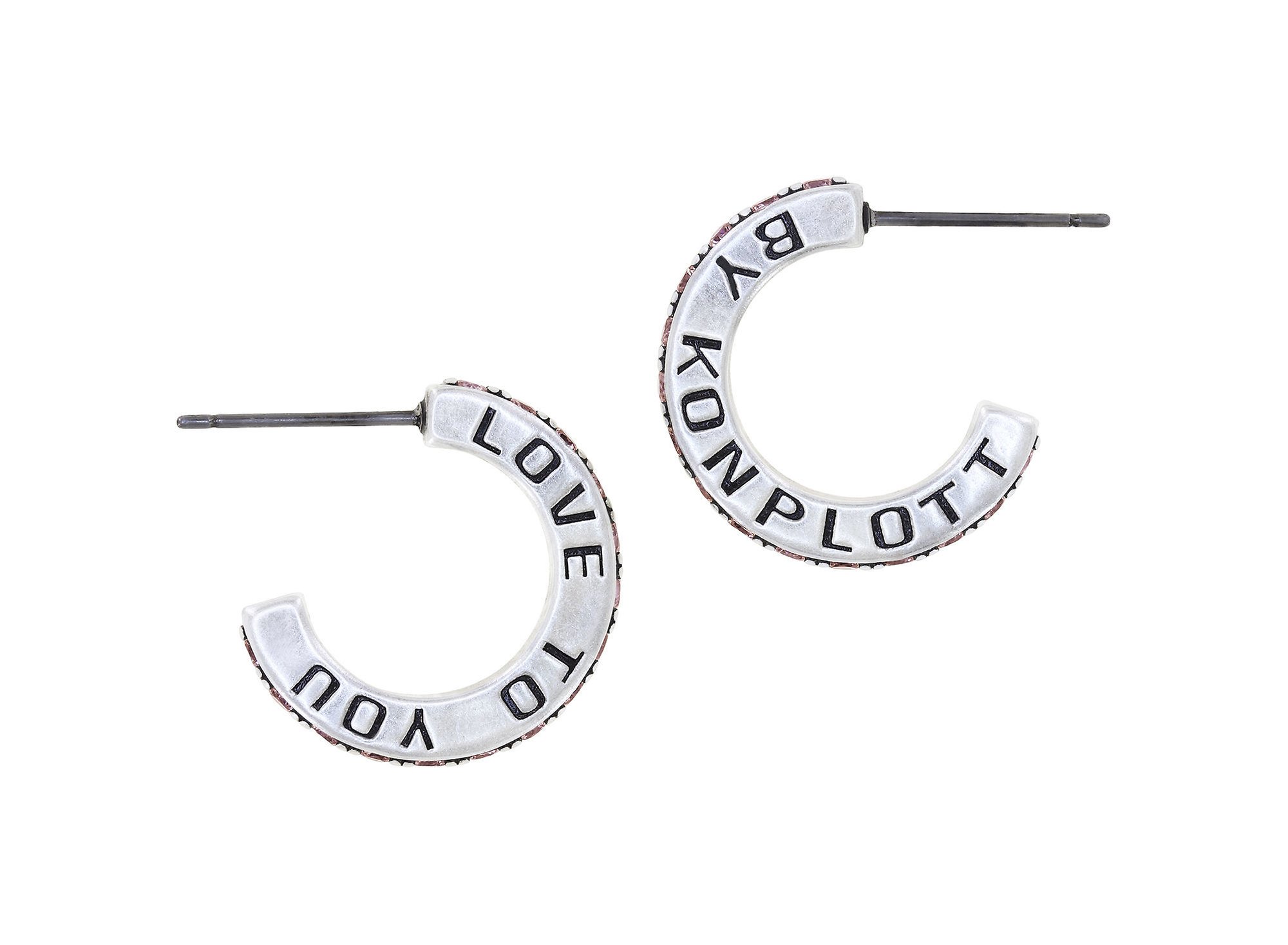 image pour Boucles d'oreilles créoles Daily Glam Marron Clair Light Brown 19mm