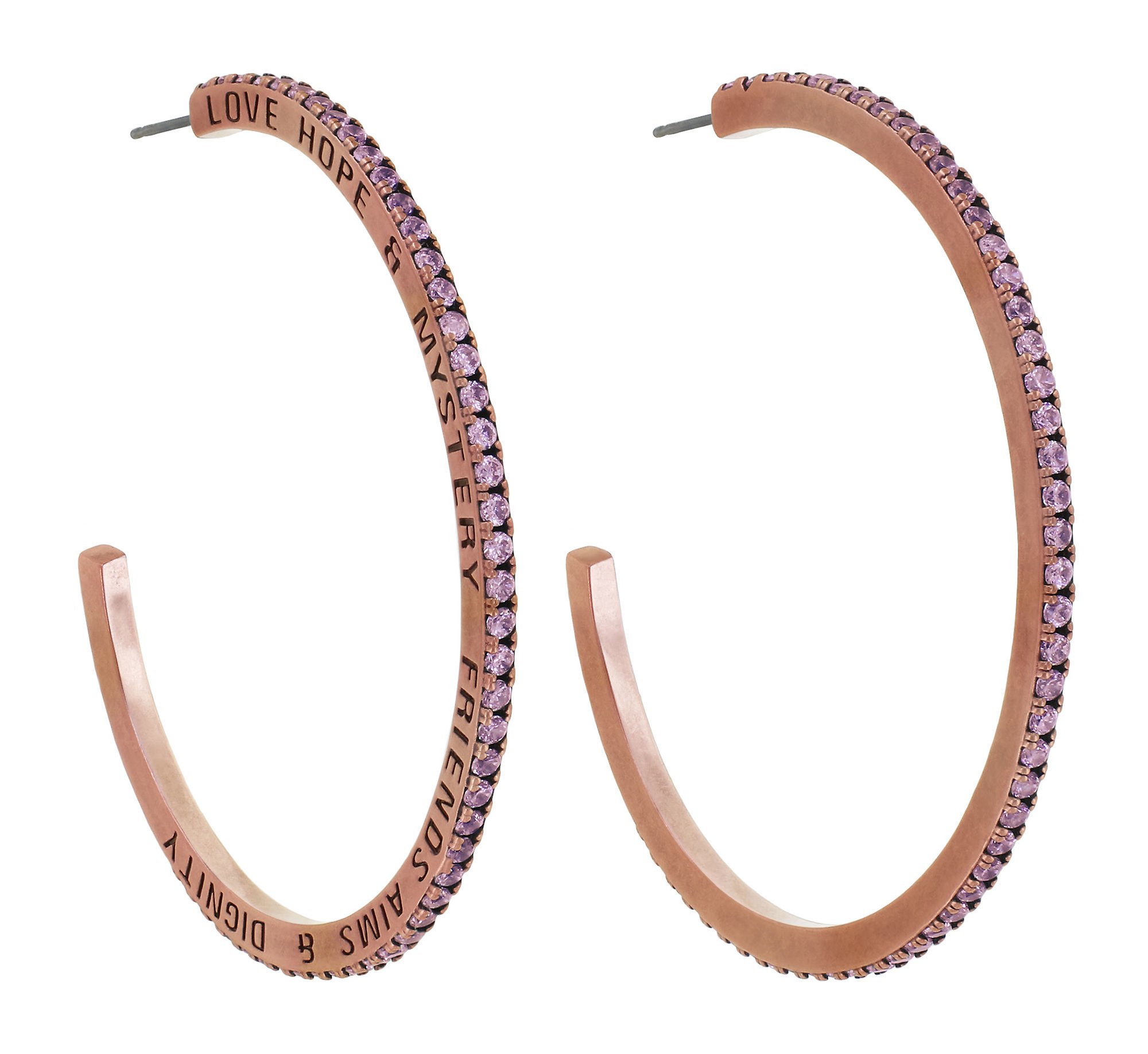 Bild für Creolen Daily Glam Pink Pink 58.8mm