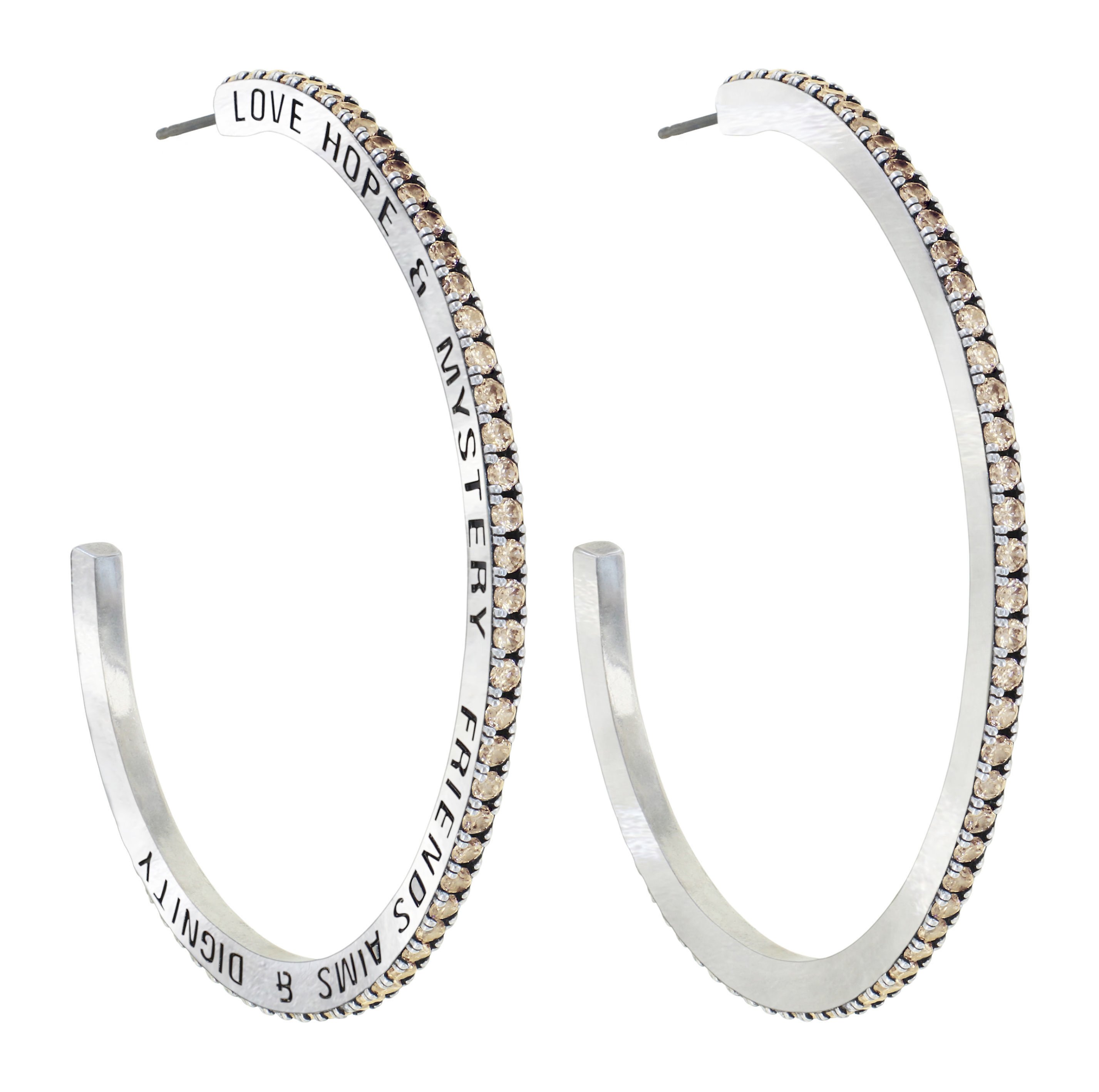 image for Creole Earrings Daily Glam Champagne champagne 58.8mm