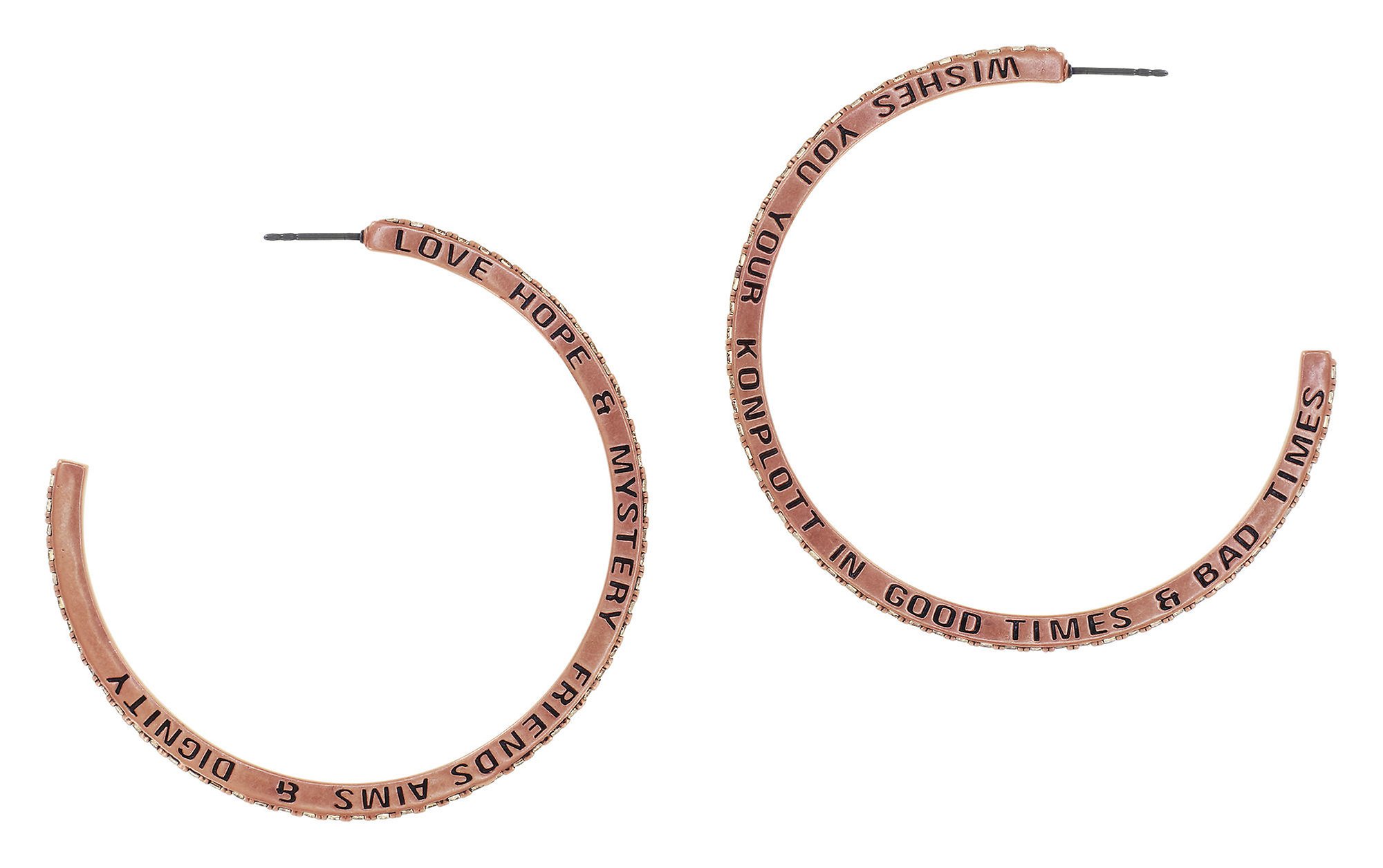 Bild für Creolen Daily Glam Champagner champagne 58.8mm