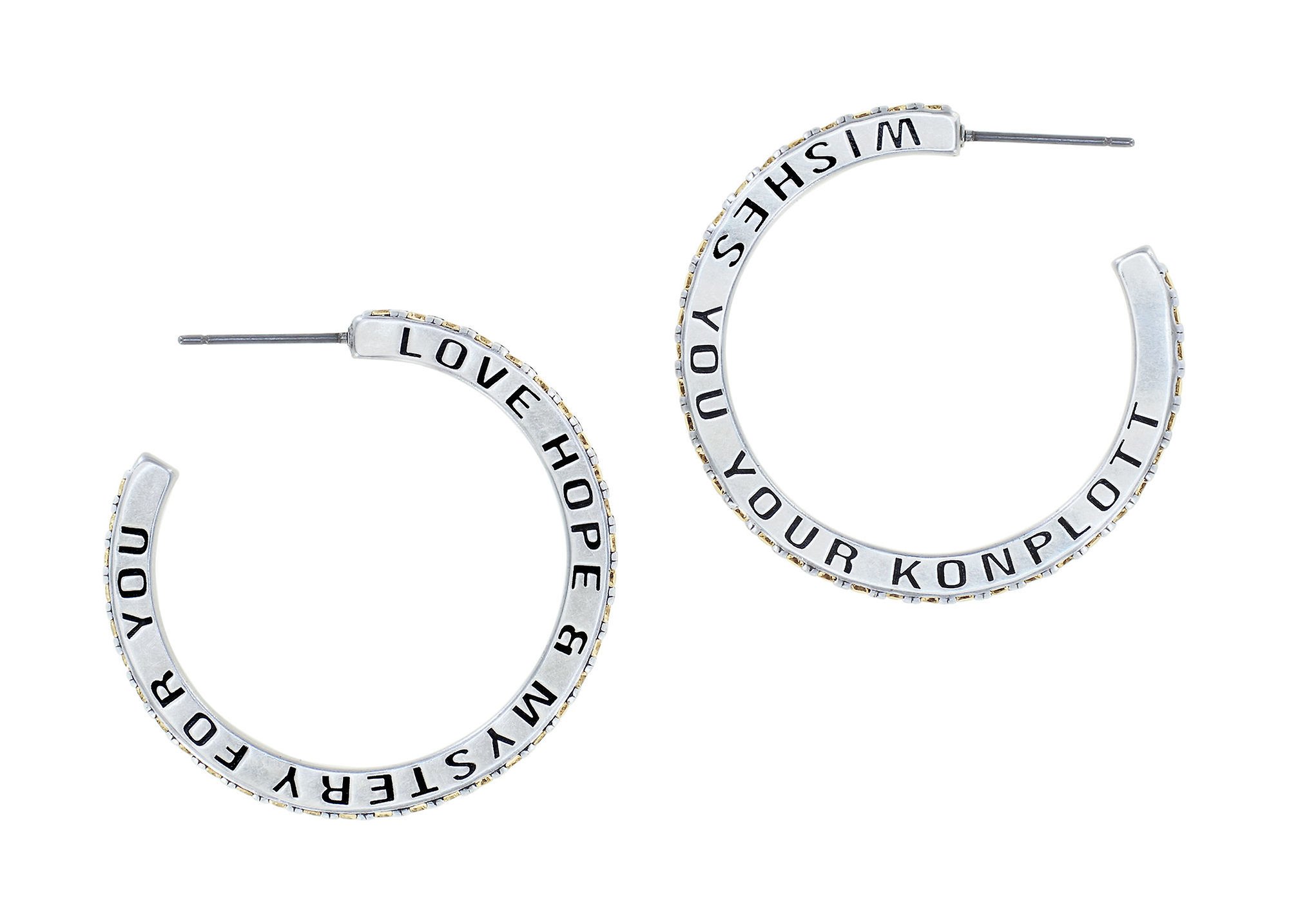 image pour Boucles d'oreilles créoles Daily Glam Champagne champagne 35 mm