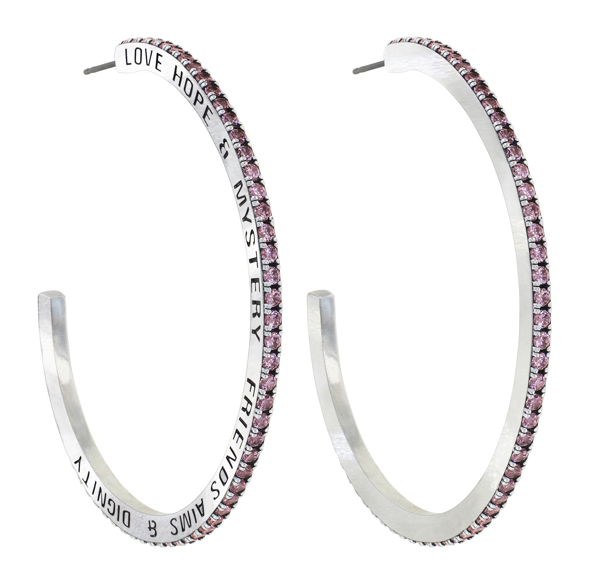 image pour Boucles d'oreilles créoles Daily Glam Marron Clair Light Brown 58.8mm