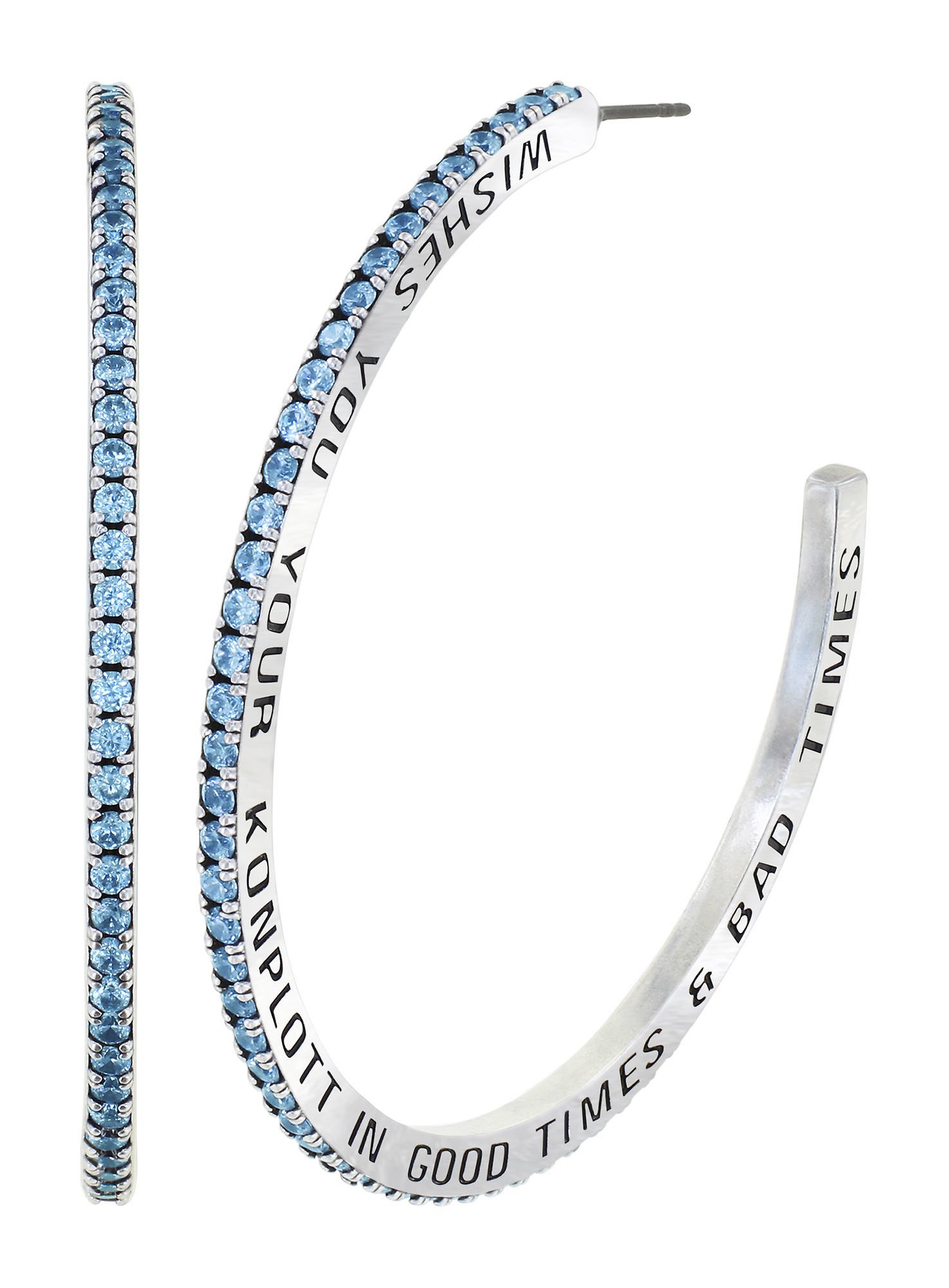 image for Creole Earrings Daily Glam Aquamarine aquamarine 58.8mm