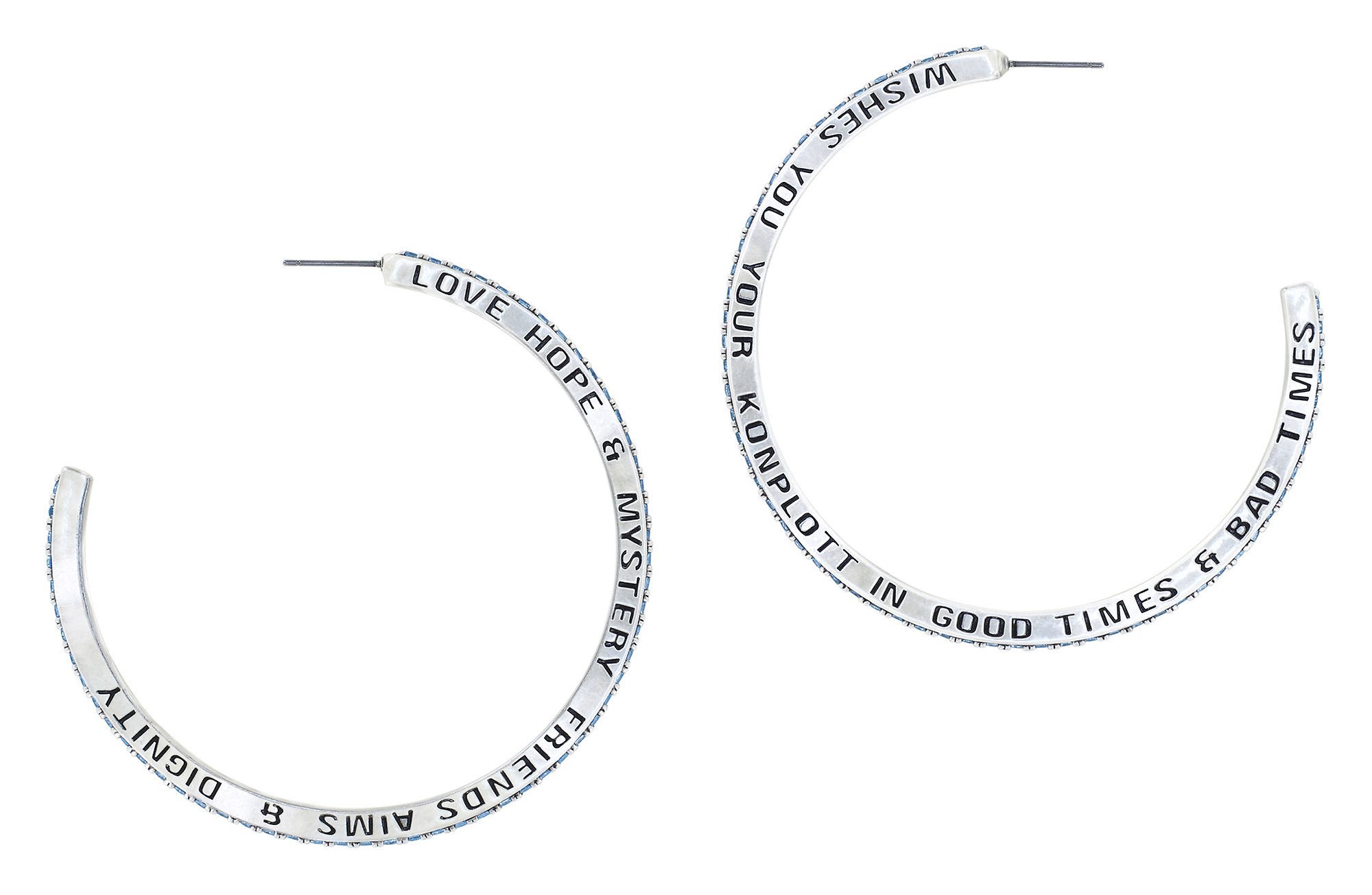 image for Creole Earrings Daily Glam Aquamarine aquamarine 58.8mm