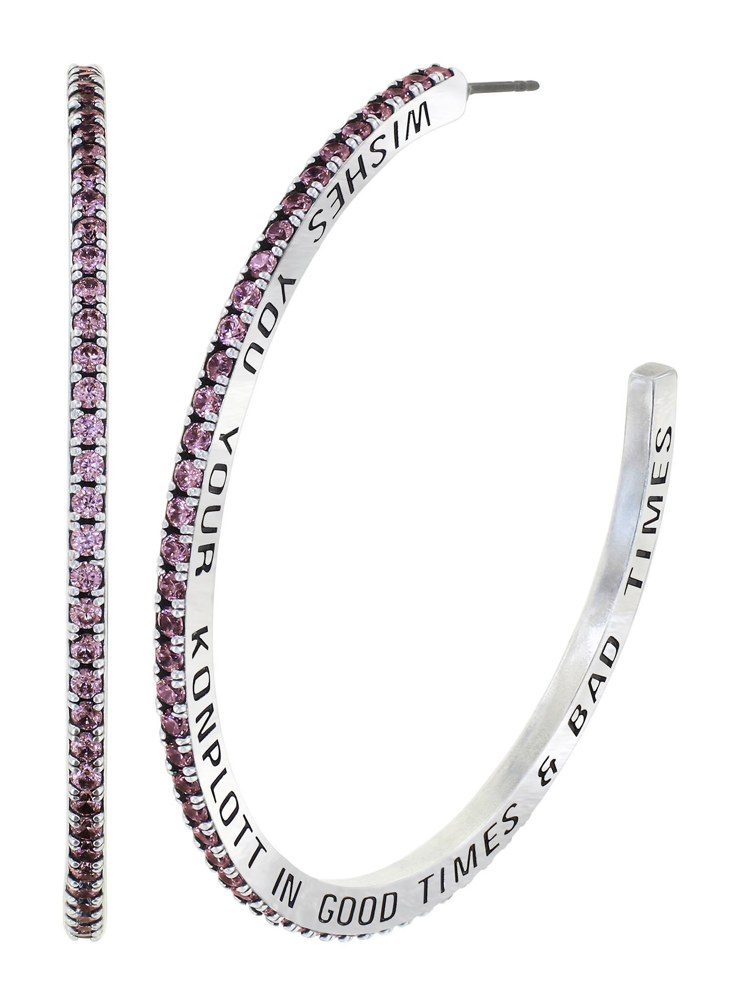 Bild für Creolen Daily Glam Hellbraun Hell-Braun 58.8mm