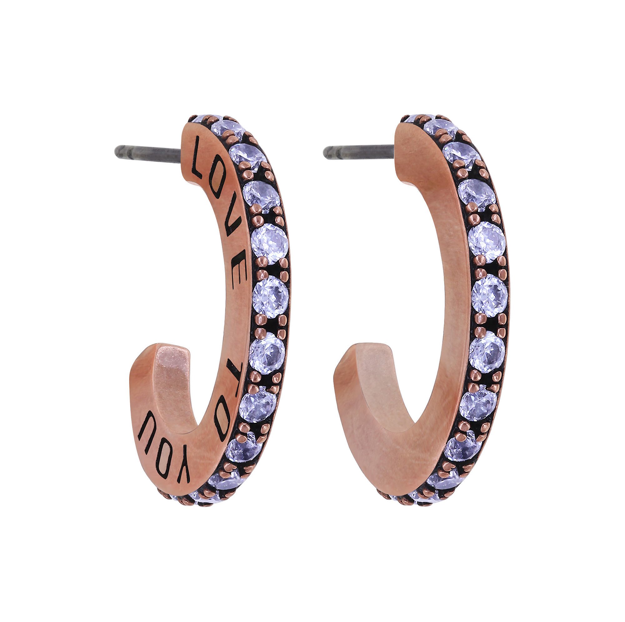 image for Creole Earrings Daily Glam Lavender lavender 19mm