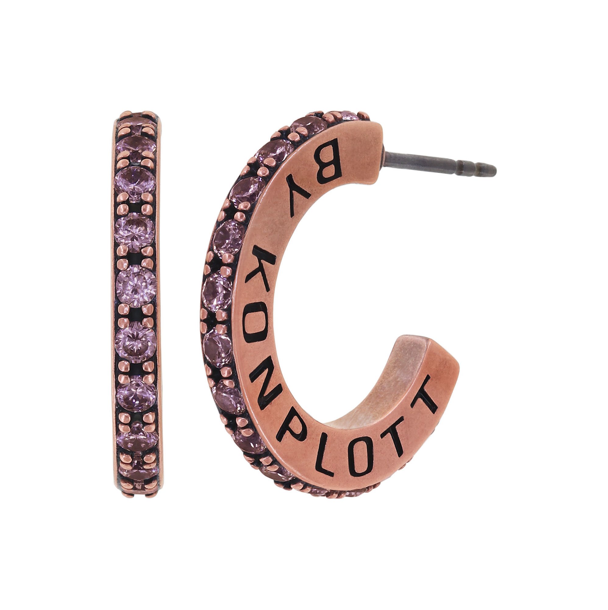 Bild für Creolen Daily Glam Hellbraun Hell-Braun 19mm