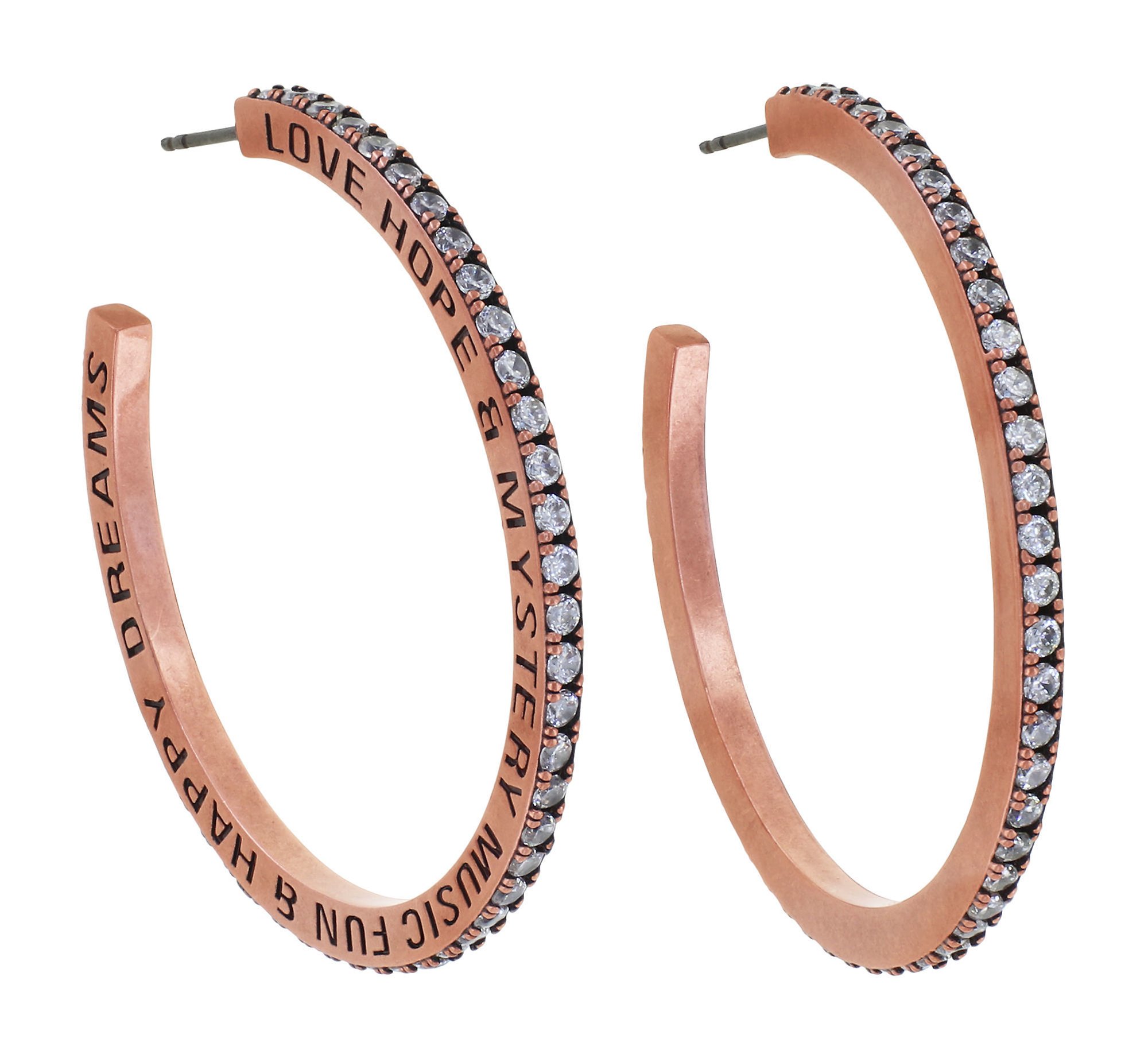 image pour Boucles d'oreilles créoles Daily Glam Blanc white 45mm