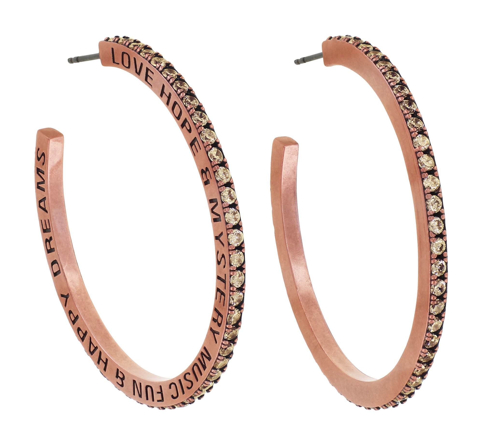 image for Creole Earrings Daily Glam Champagne champagne 45mm