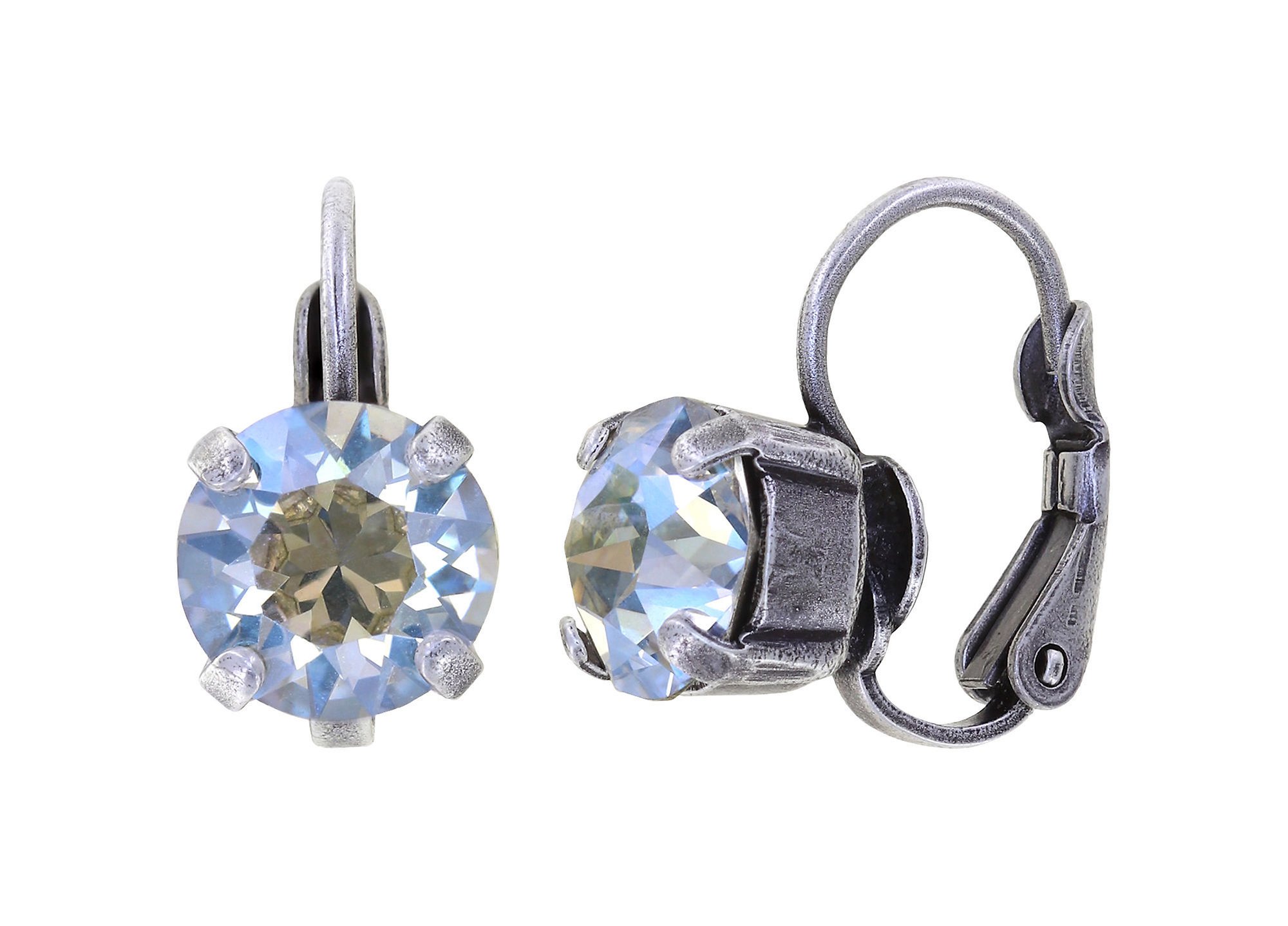 image pour Boucles d'oreilles Eurowire Black Jack Blanc crystal moonlight SS 39