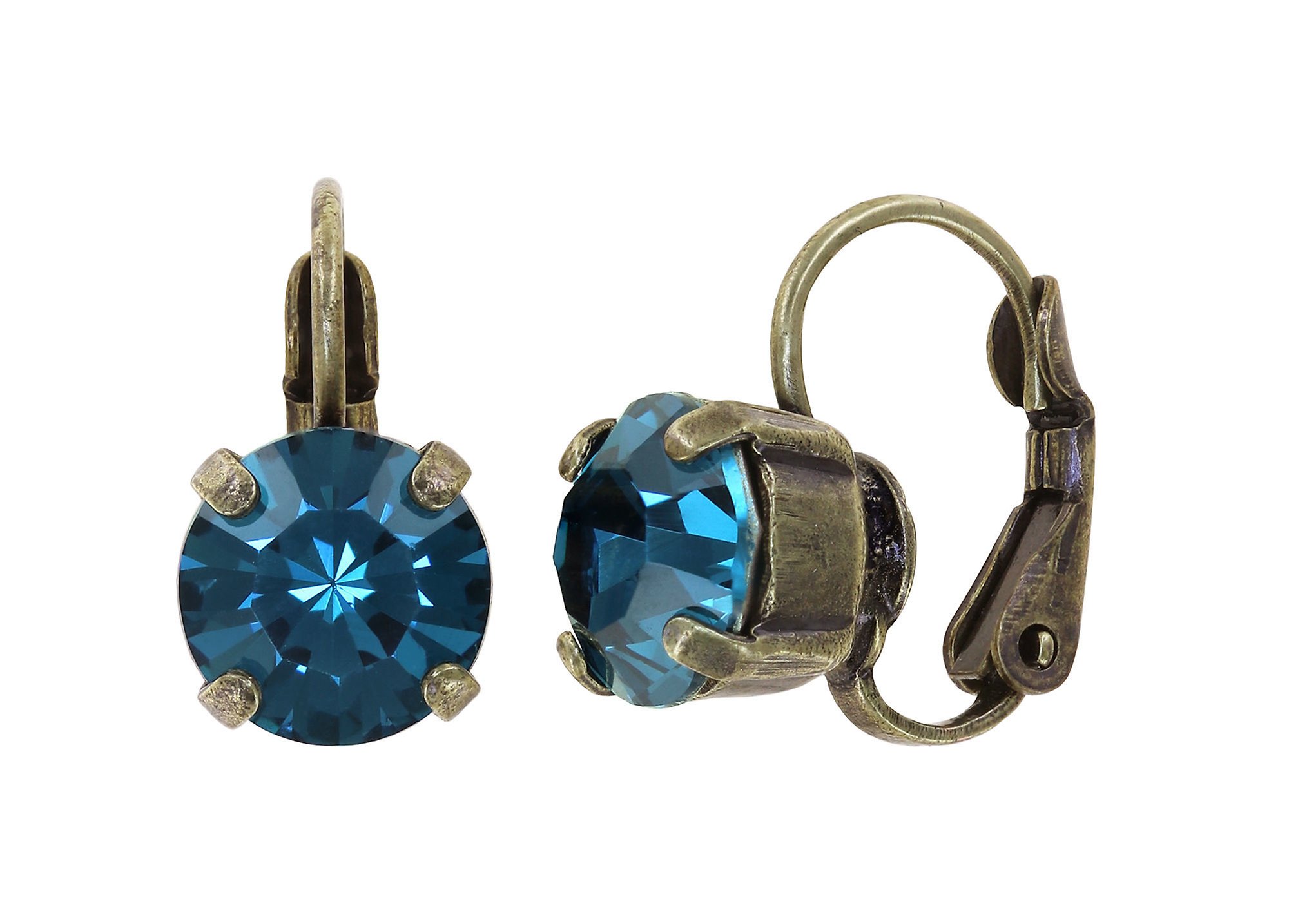 image pour Boucles d'oreilles Eurowire Black Jack Bleu indicolite SS 39