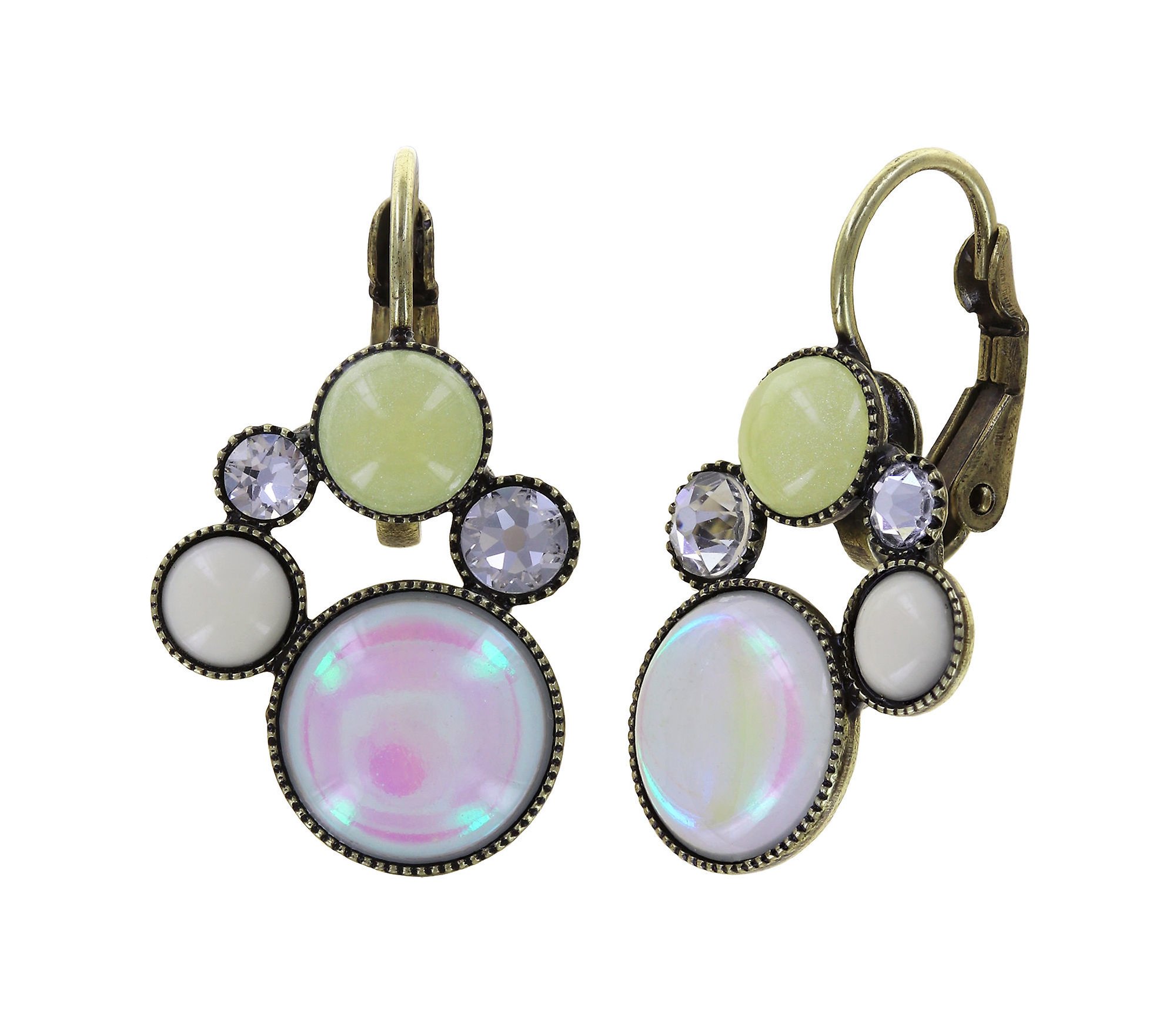 image for Earring Eurowire Shopping Drops White  