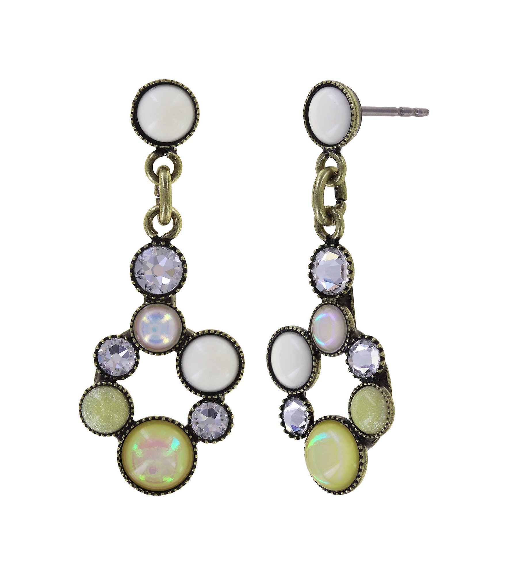 image pour Clou d'oreille pendant Shopping Drops Blanc  