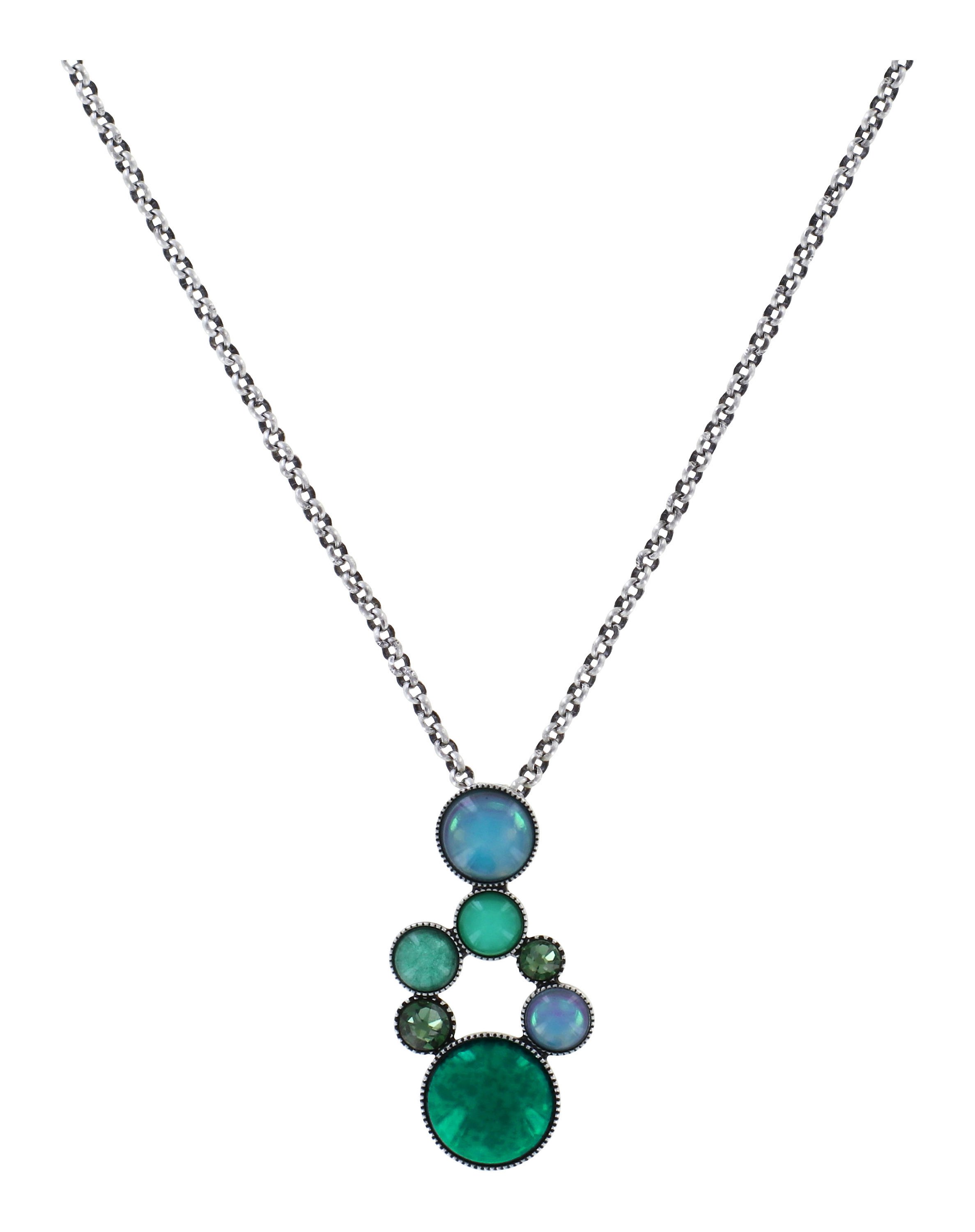 image pour Collier pendant Shopping Drops Bleu / Vert  