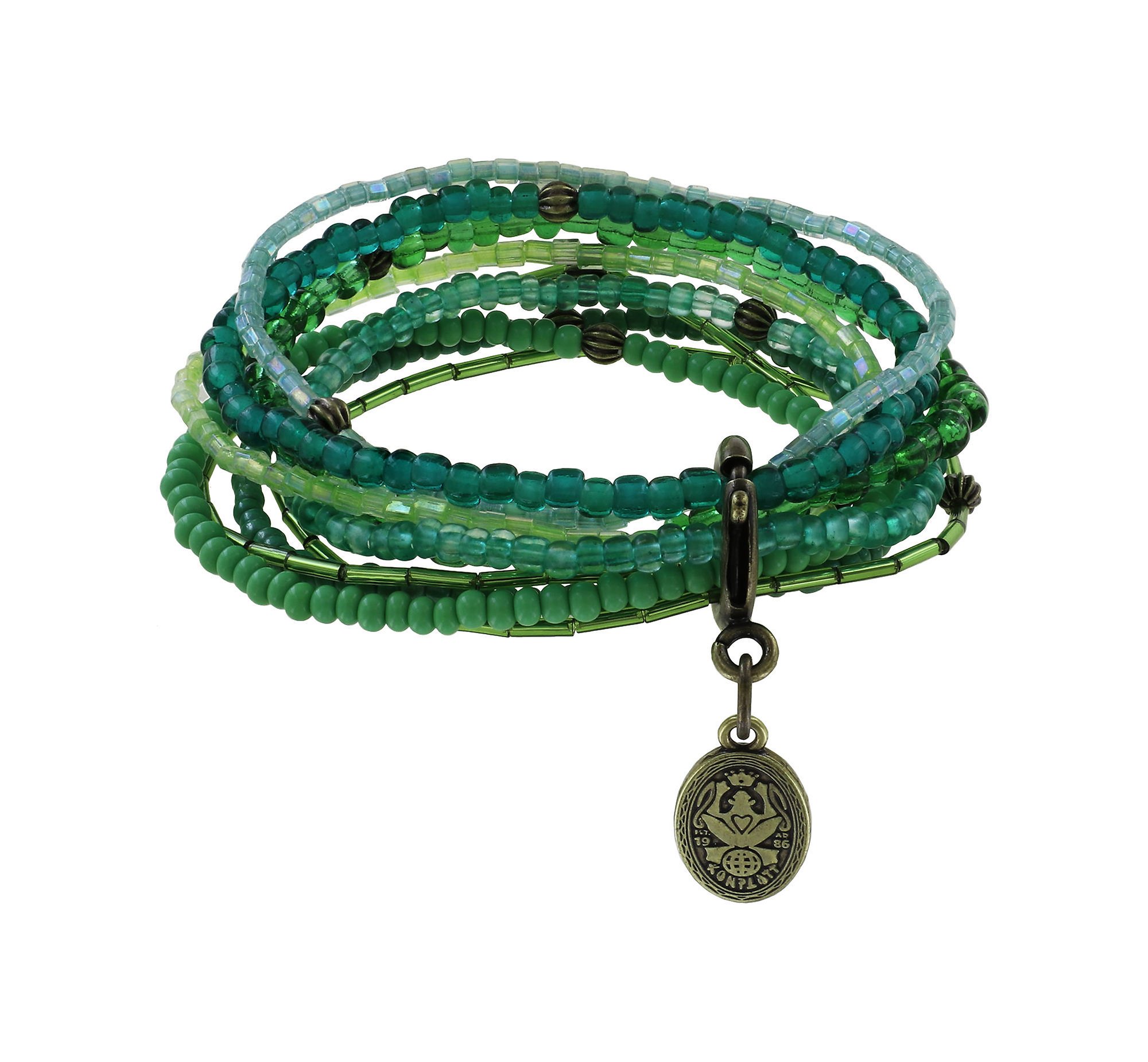 image for Bracelet Elastic Petit Glamour d´Afrique Green  