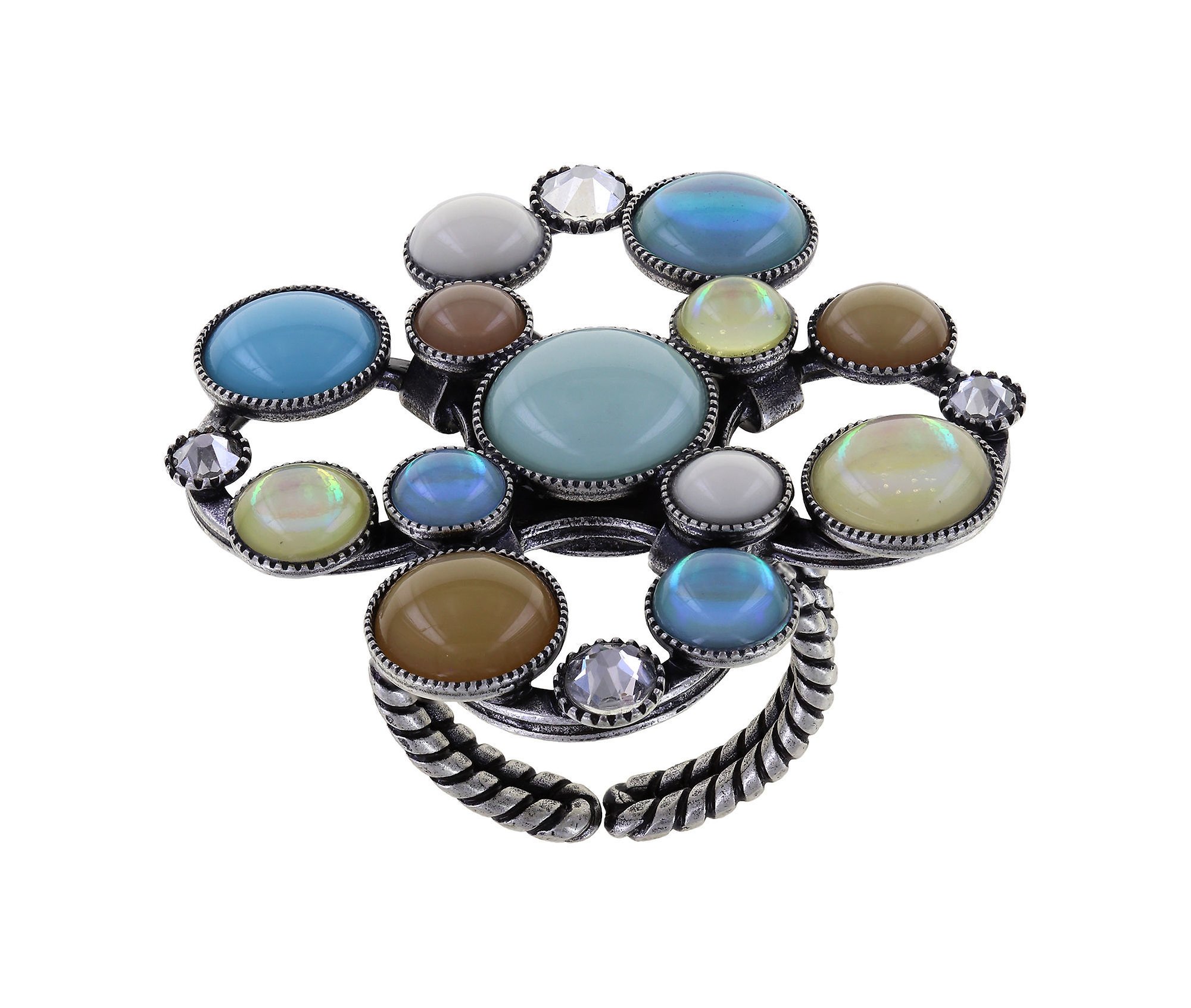 Bild für Ring Shopping Drops Blau / Braun  