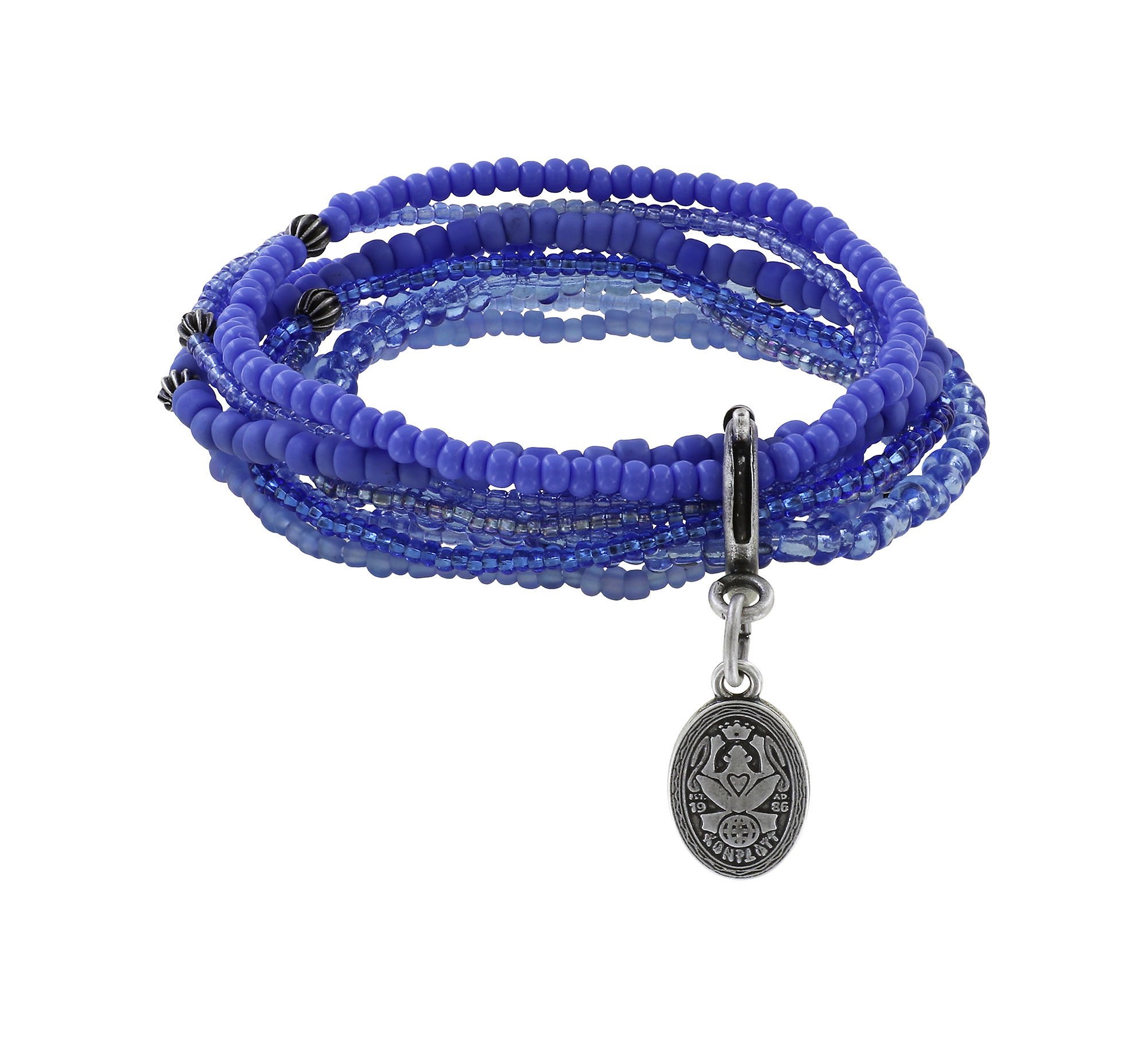 Bild für Armband elastisch Petit Glamour d´Afrique Blau  