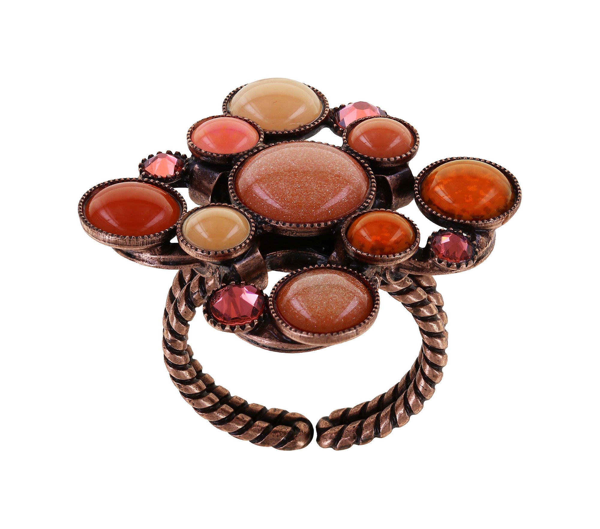 image pour Anneau Shopping Drops Orange  