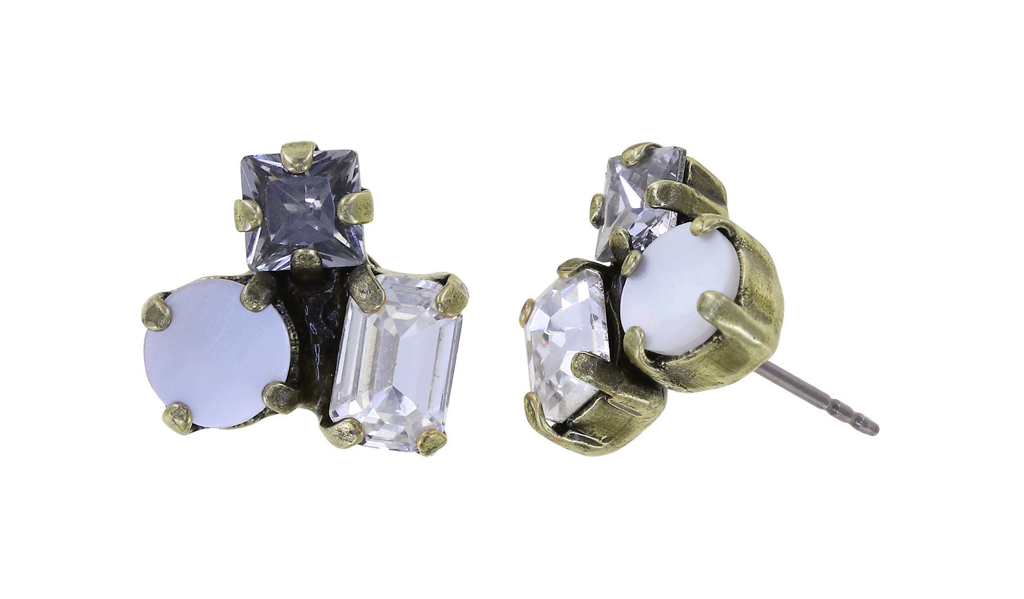 image for Earring Stud Sea Breeze White  