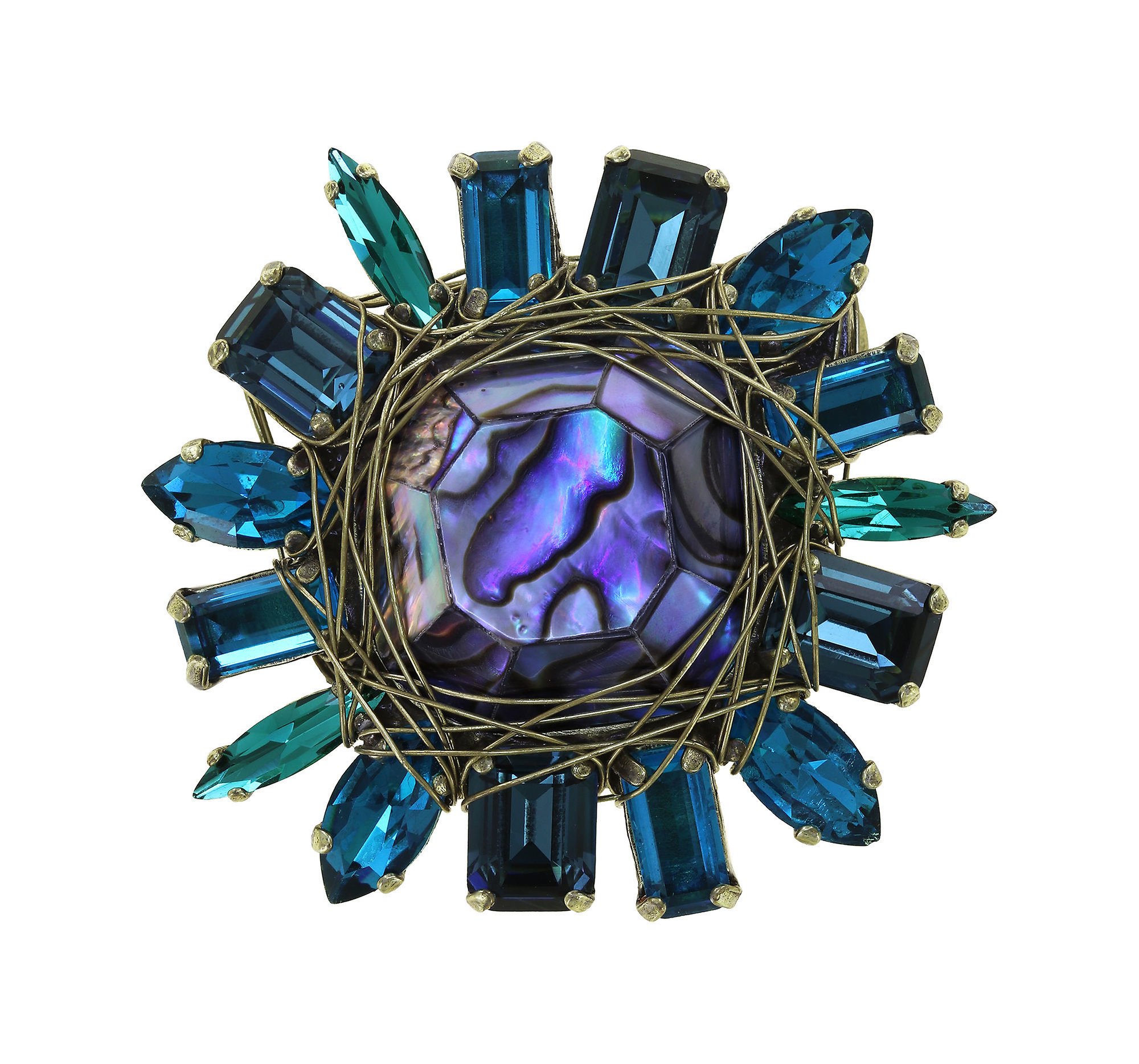 image pour Broche Cocktail at the Beach Bleu / Vert  size M