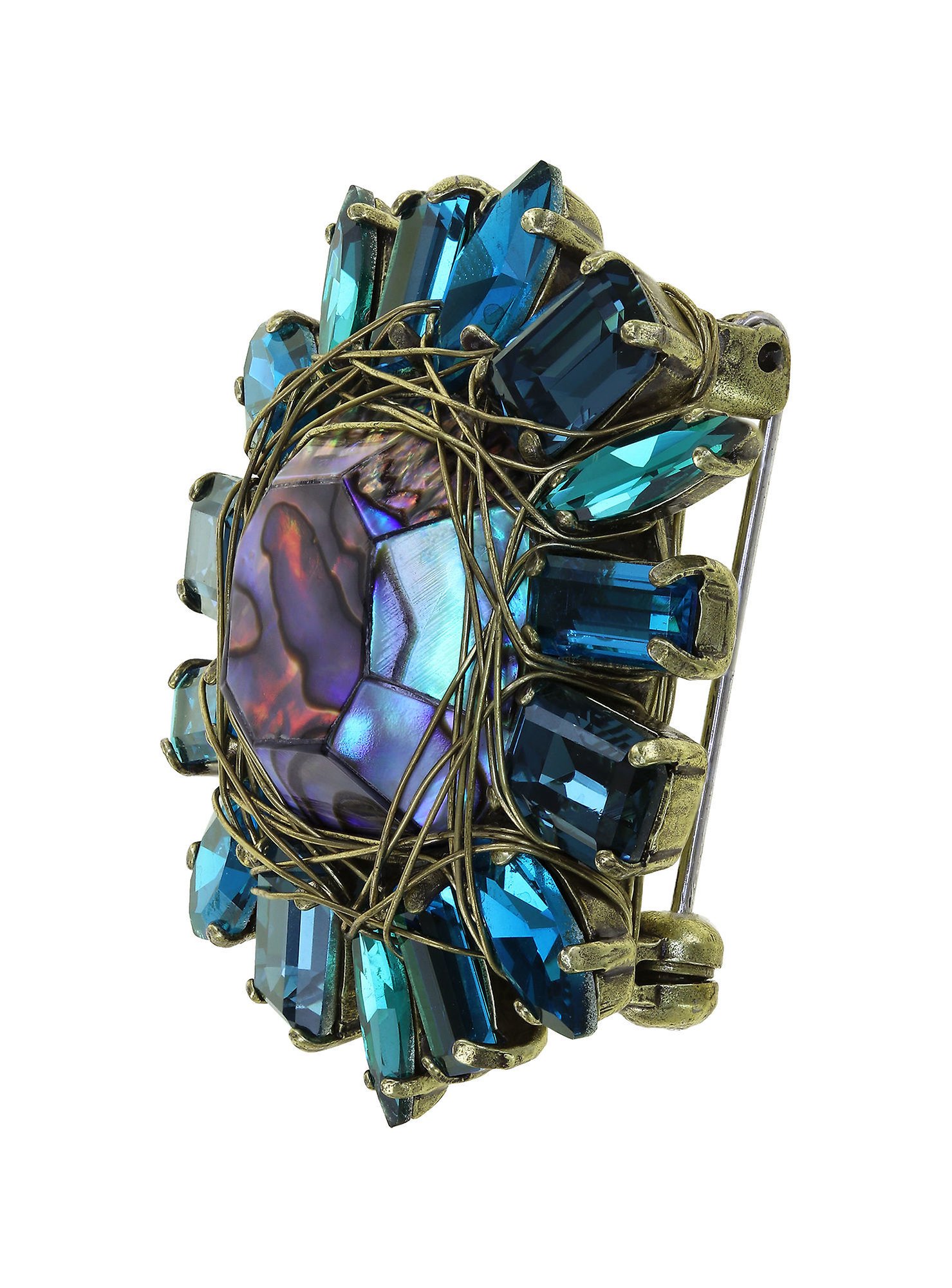 image pour Broche Cocktail at the Beach Bleu / Vert  size M