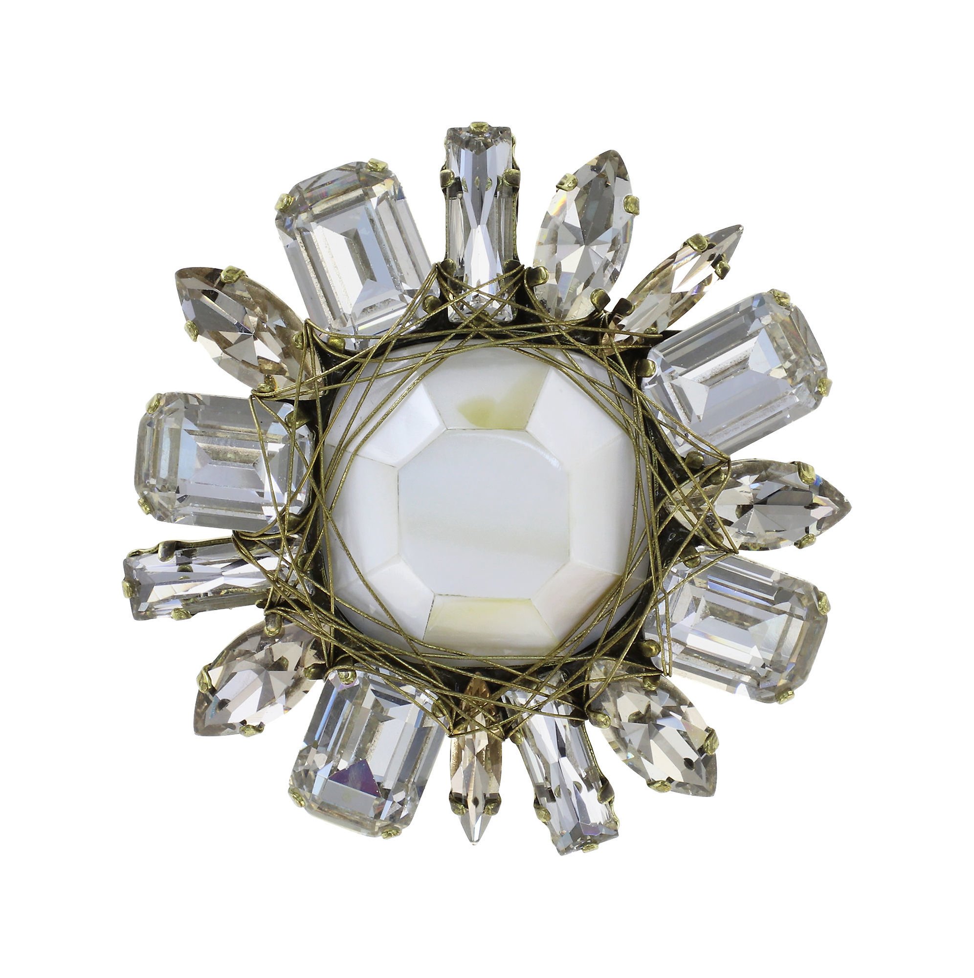 image for Brooch Cocktail at the Beach White  size L