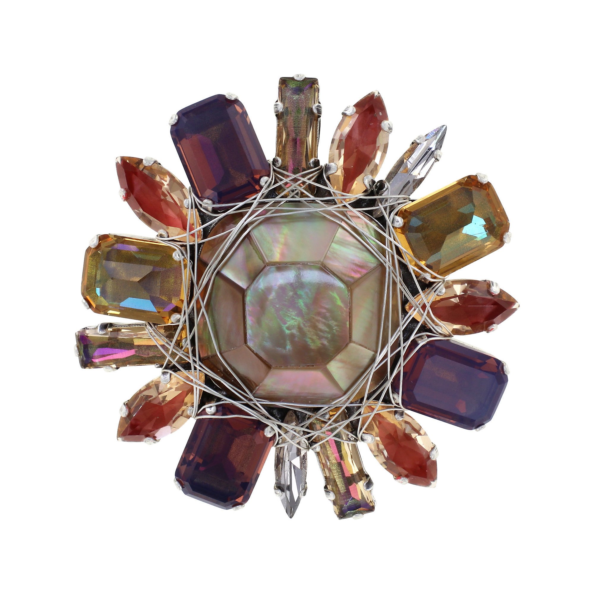 image for Brooch Cocktail at the Beach Pink / Brown  size L