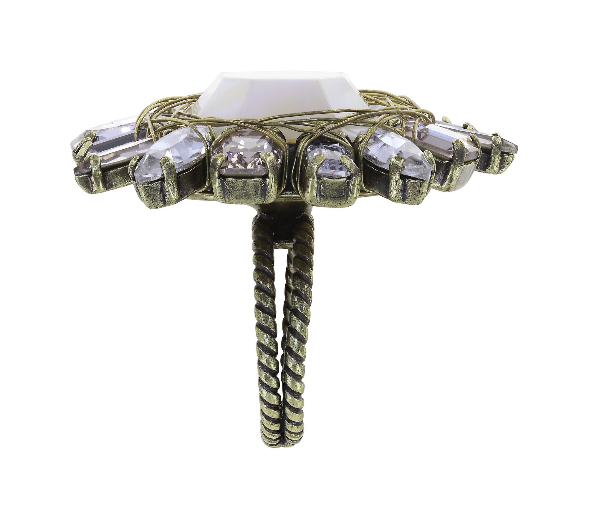 image for Ring Cocktail at the Beach White  size M