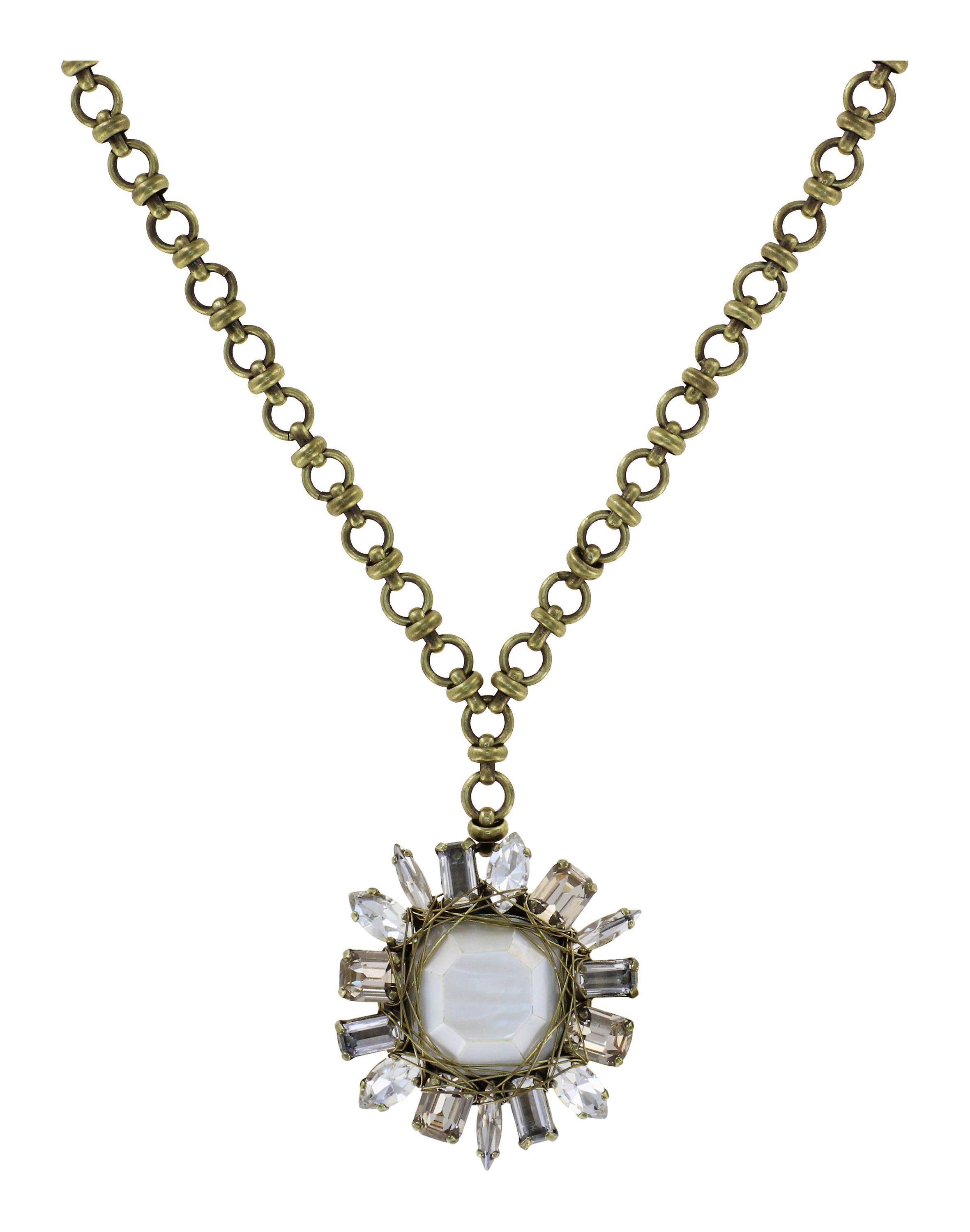 image pour Collier pendant Cocktail at the Beach Blanc  size M