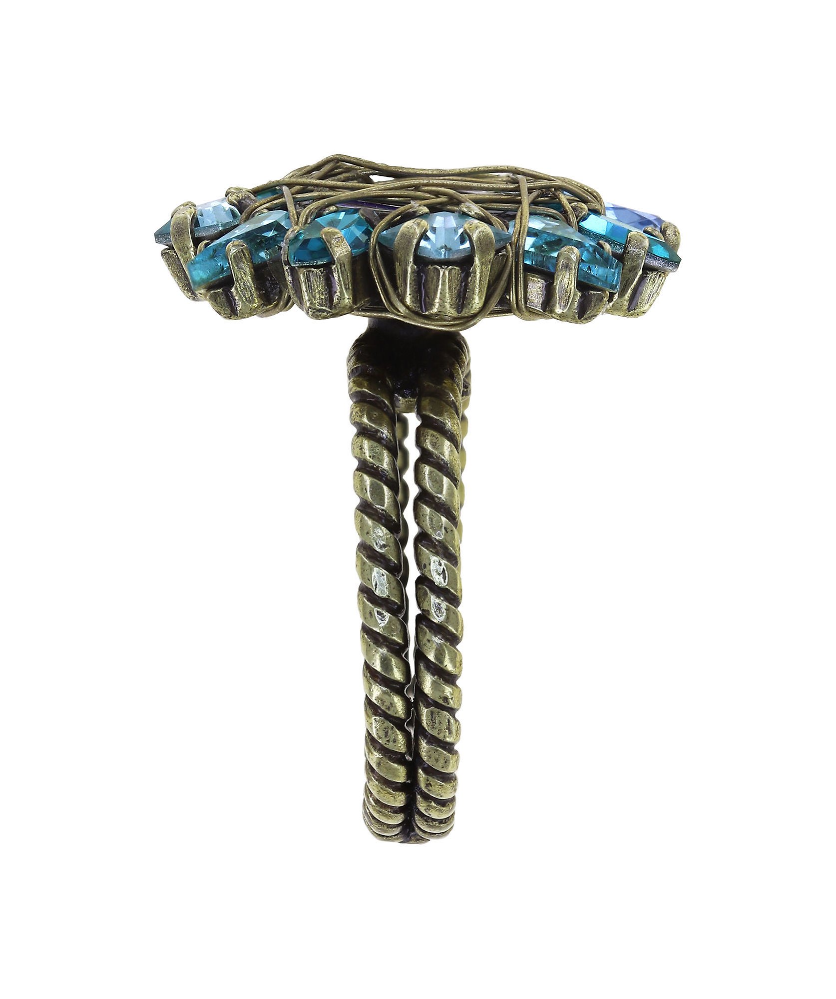 image for Ring Cocktail at the Beach Blue / Green  size S