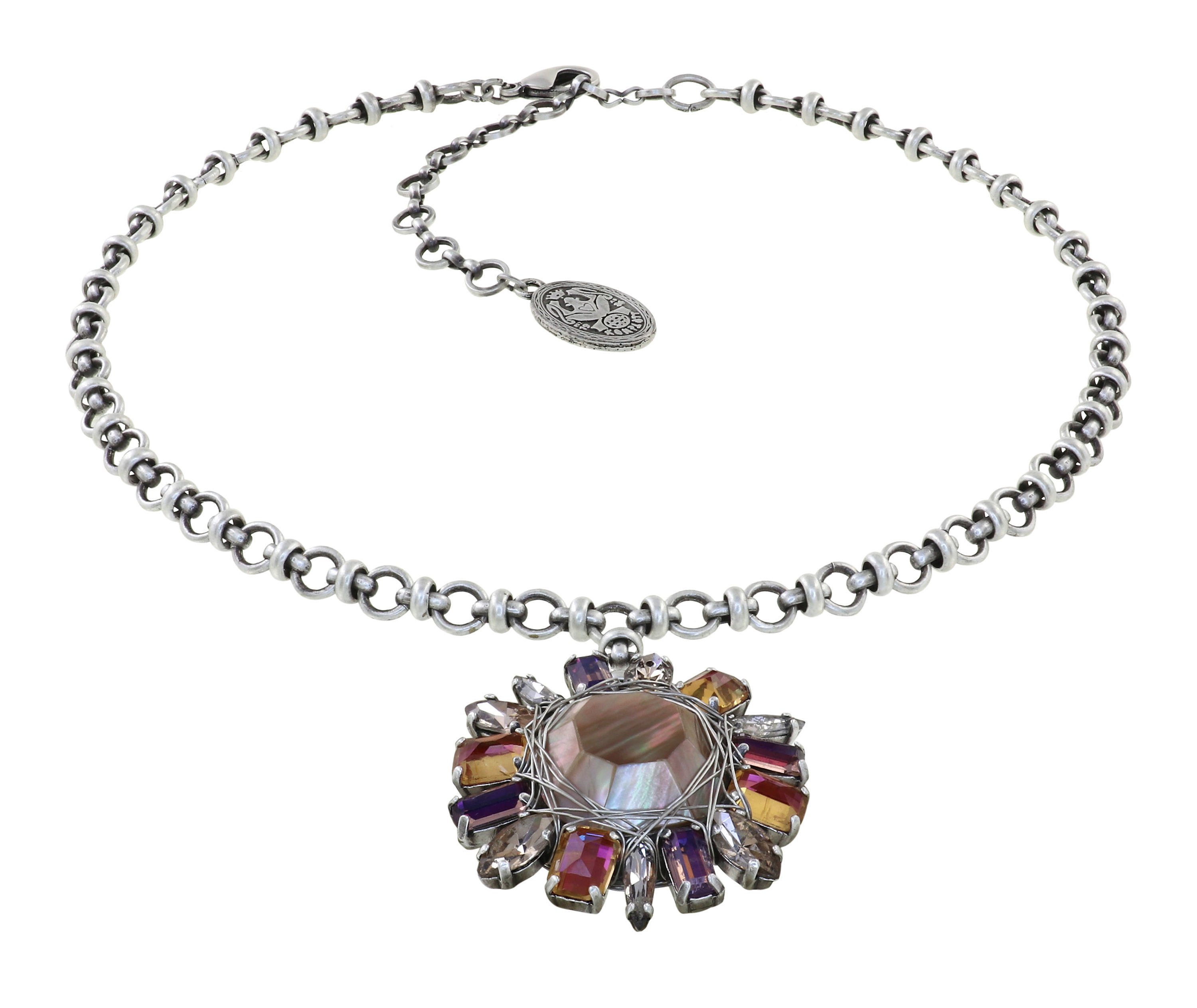 image pour Collier pendant Cocktail at the Beach Rose / Marron  size M