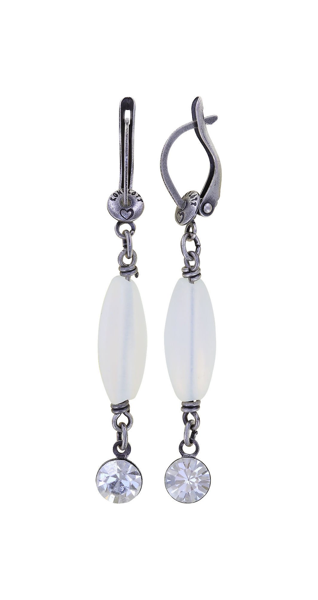 image pour Boucles d'oreilles pendantes Daily Desire Blanc  
