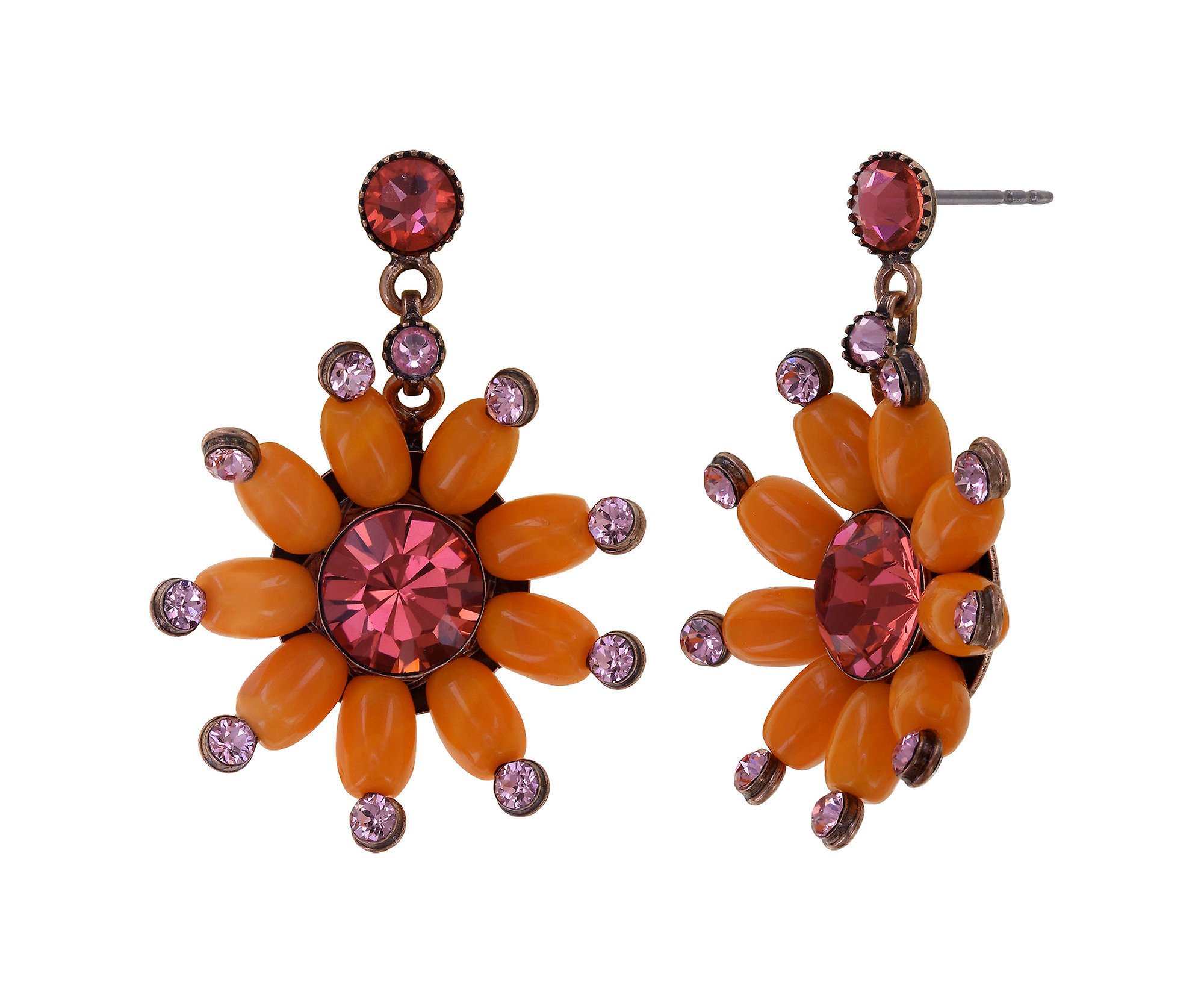 Kép Earring stud dangling Daisy Riot Multi Red  size S