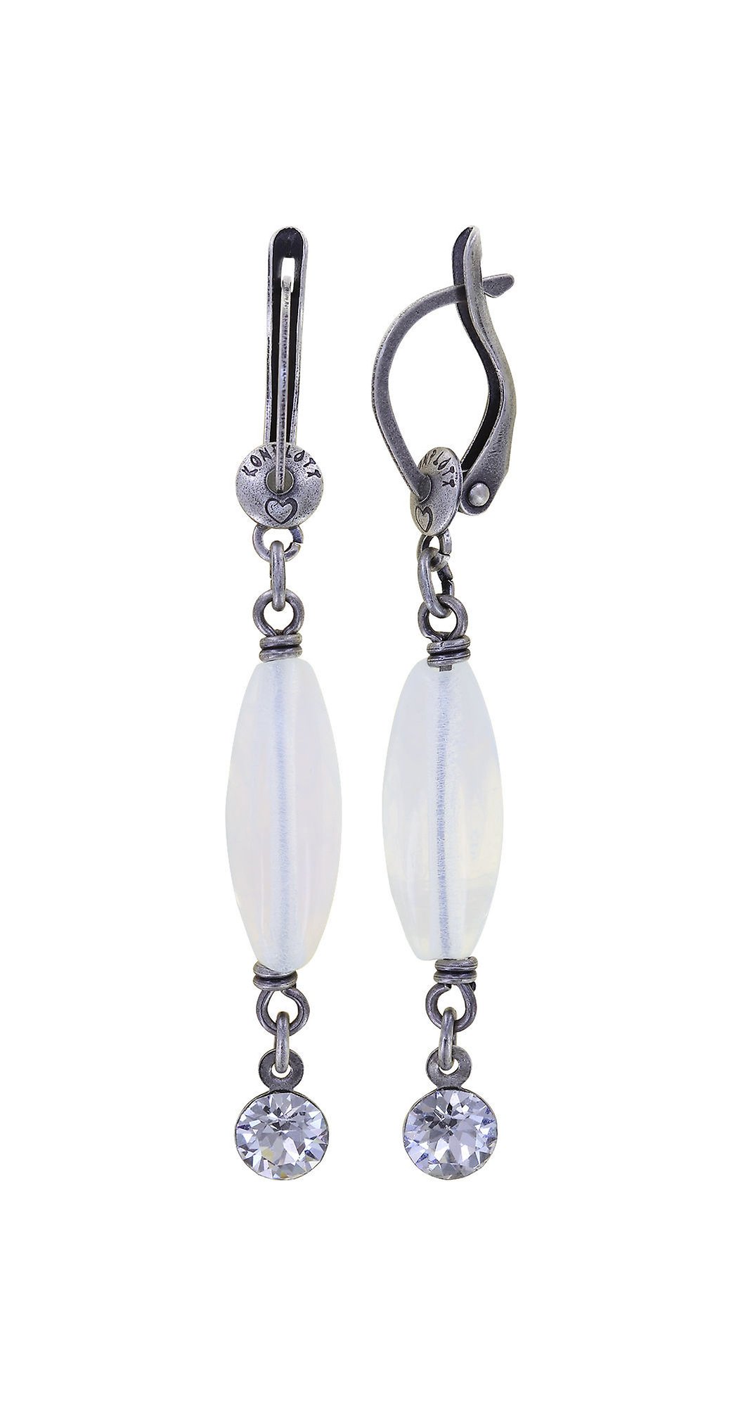image for Earring Dangling Daily Desire White  