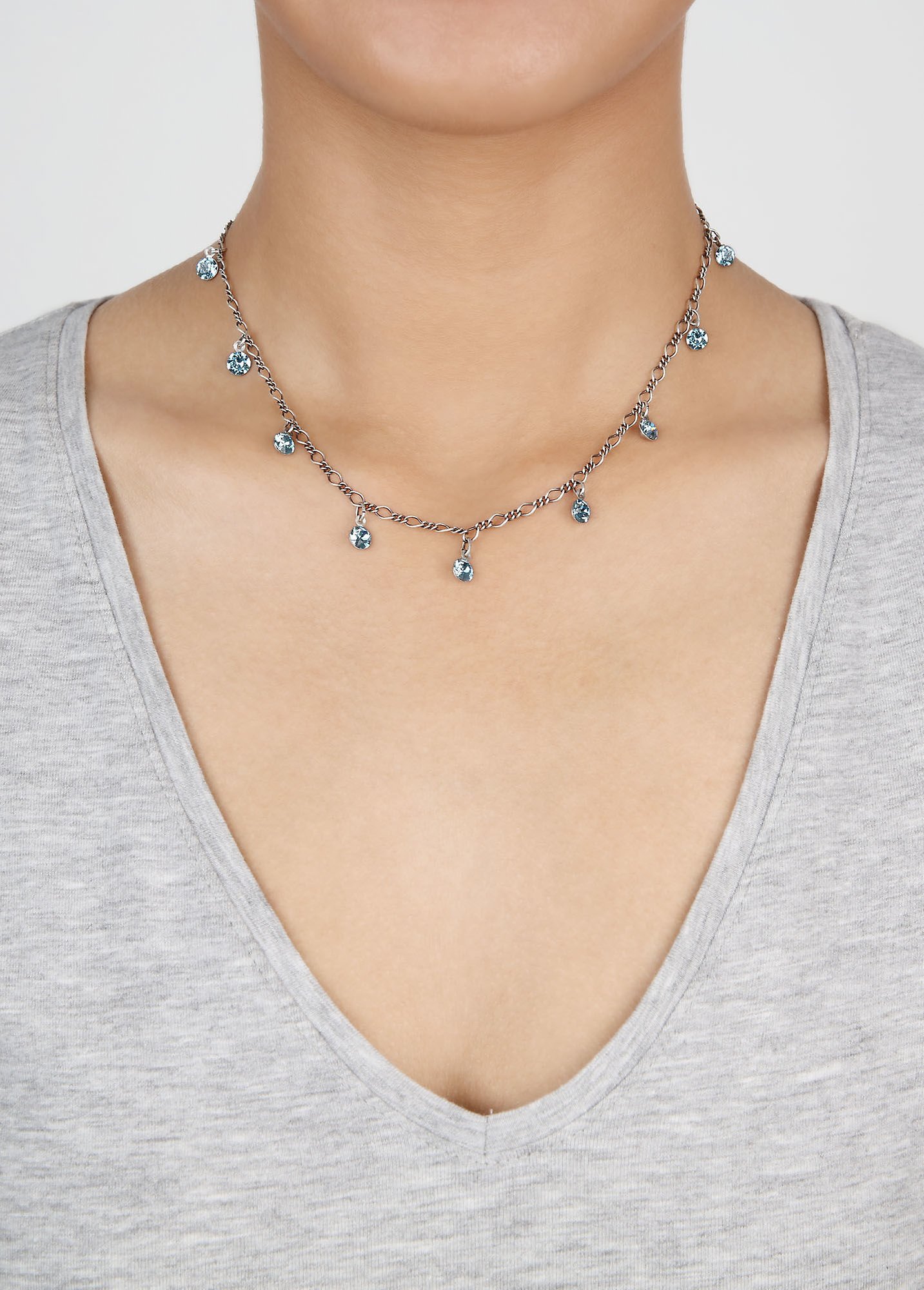image for Necklace Tutui Collection Light Blue aquamarine SS 24