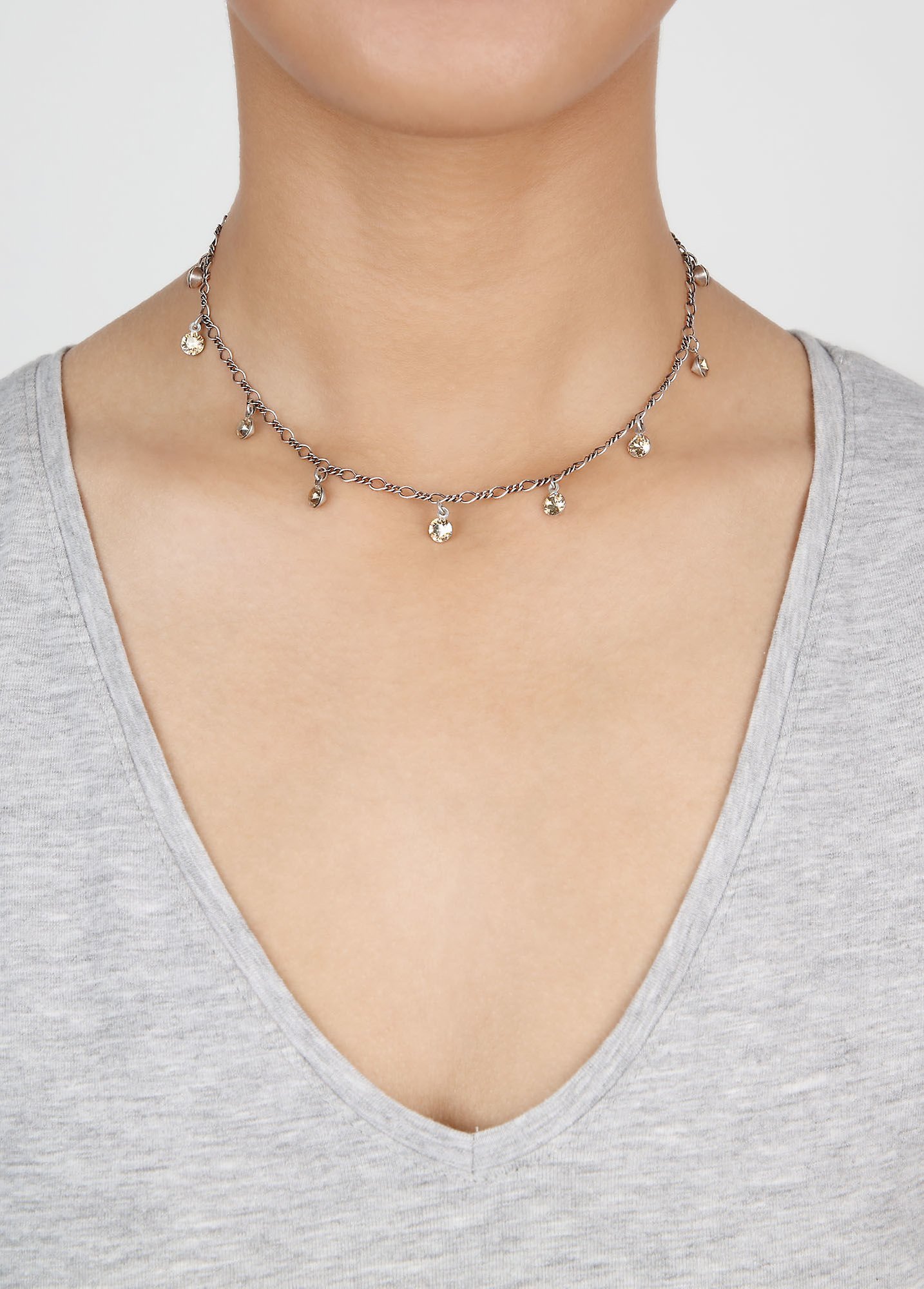 image pour Collier Tutui Collection Beige crystal golden shadow SS 24