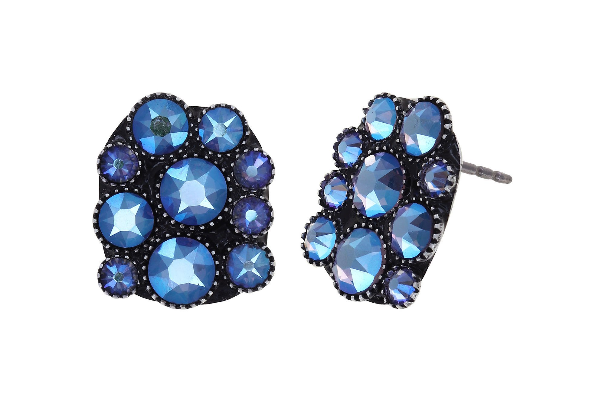 image pour Clou d'oreille Earth, Wind and Business Bleu / Lila  