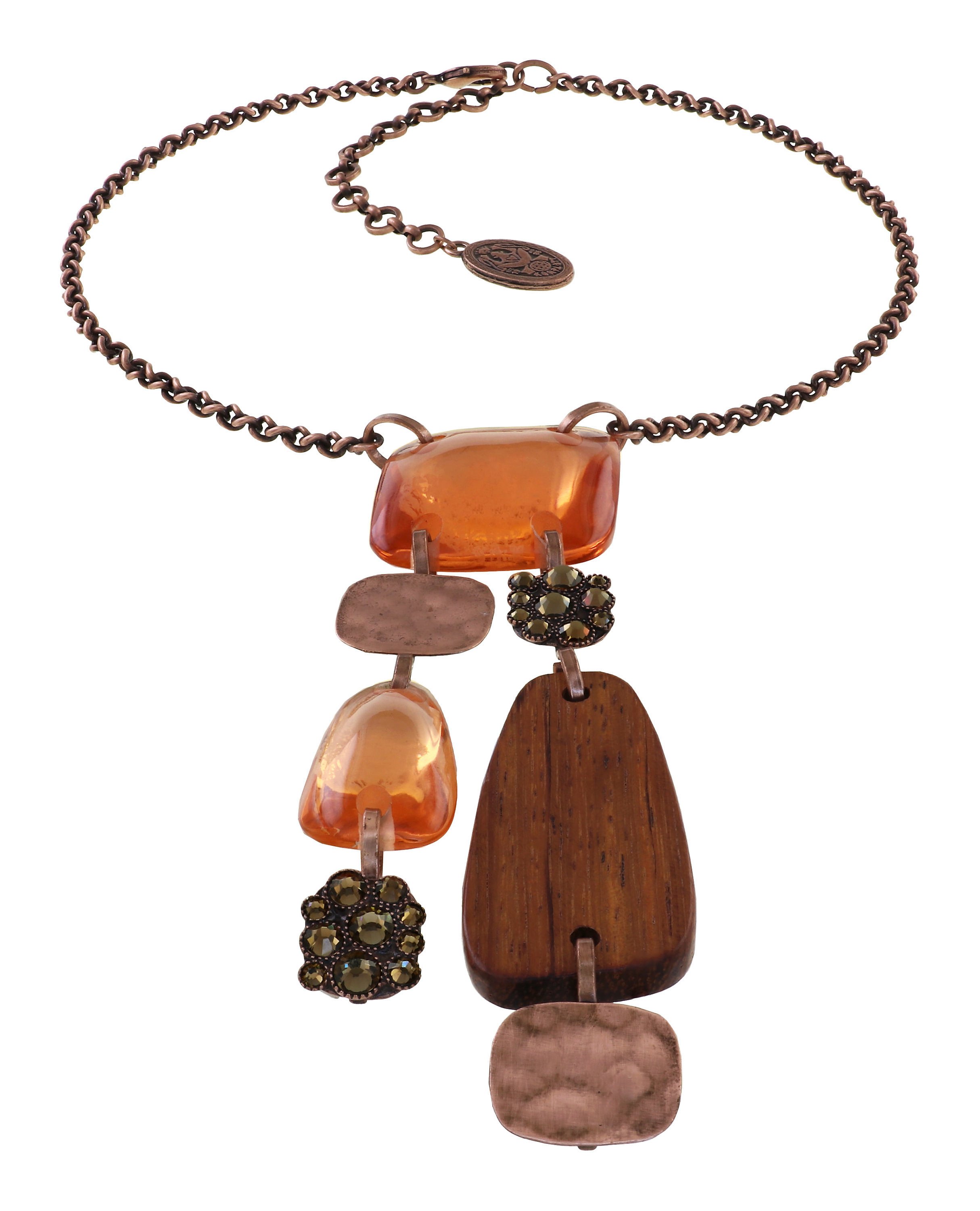 image pour Collier-Y Earth, Wind and Business Marron  