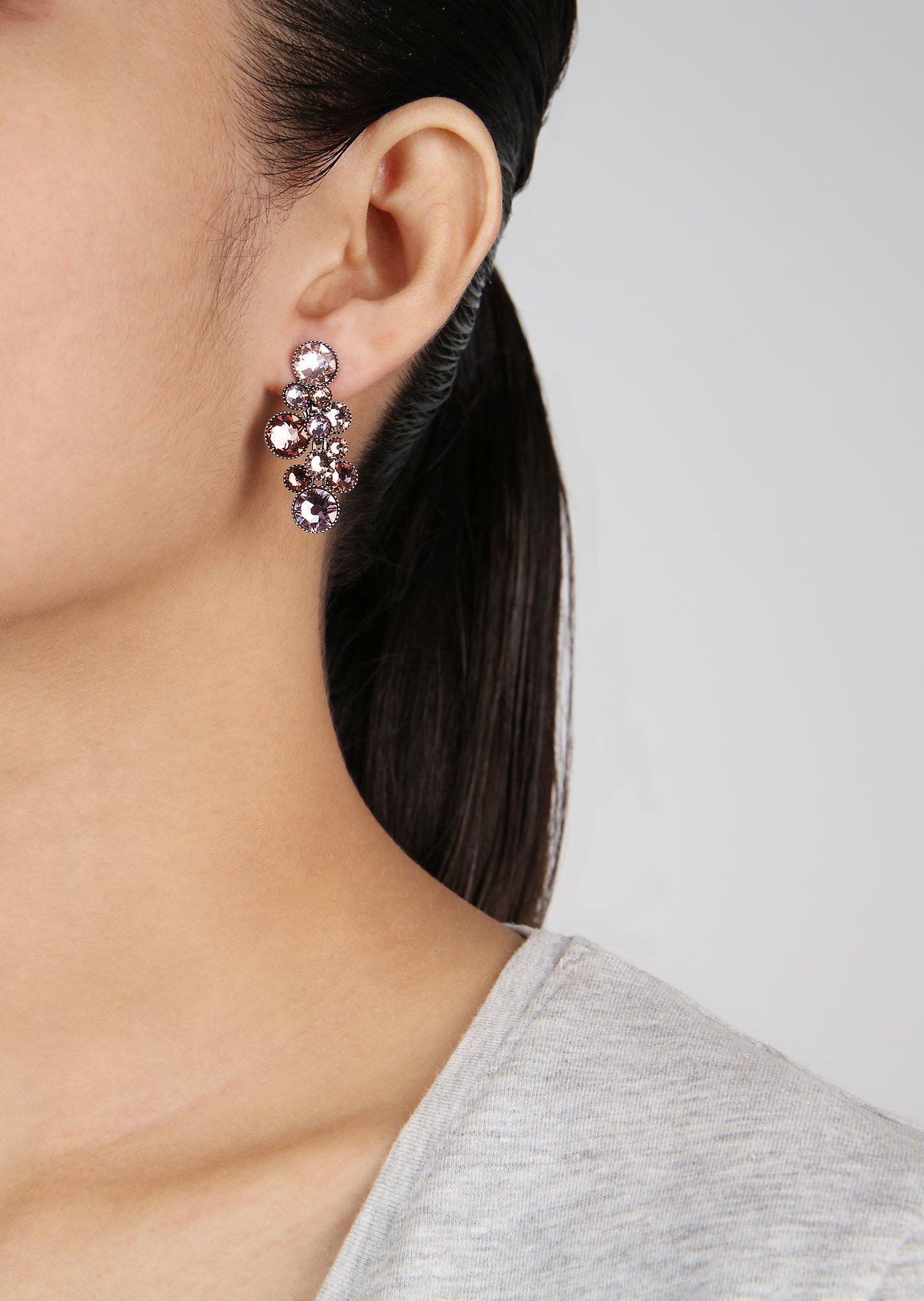 image pour Clou d'oreille pendant Water Cascade Rougeur Pink 