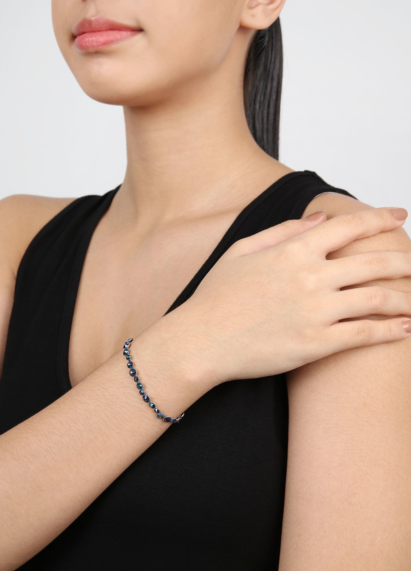 image for Bracelet Water Cascade Night Star green/lila 