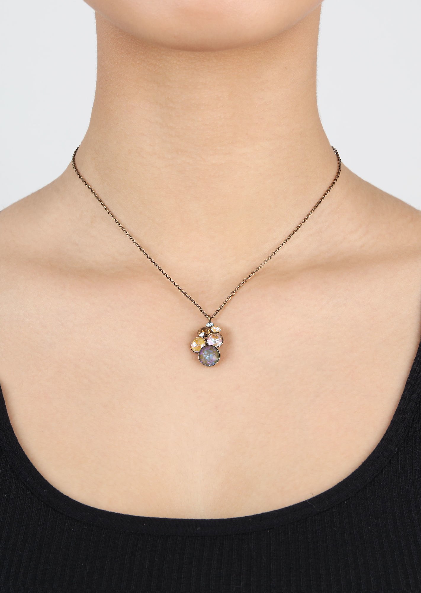 image for Necklace Pendant Petit Glamour Beach Sea Sun blue/brown 