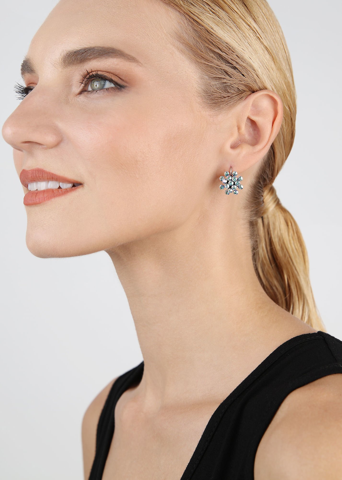 image for Earring eurowire Magic Fireball Aurora Borealis blue/lila mini