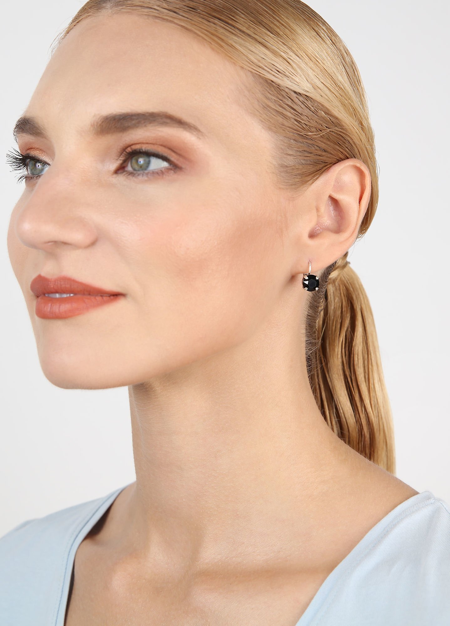 image for Earring Eurowire Black Jack Black jet SS 39