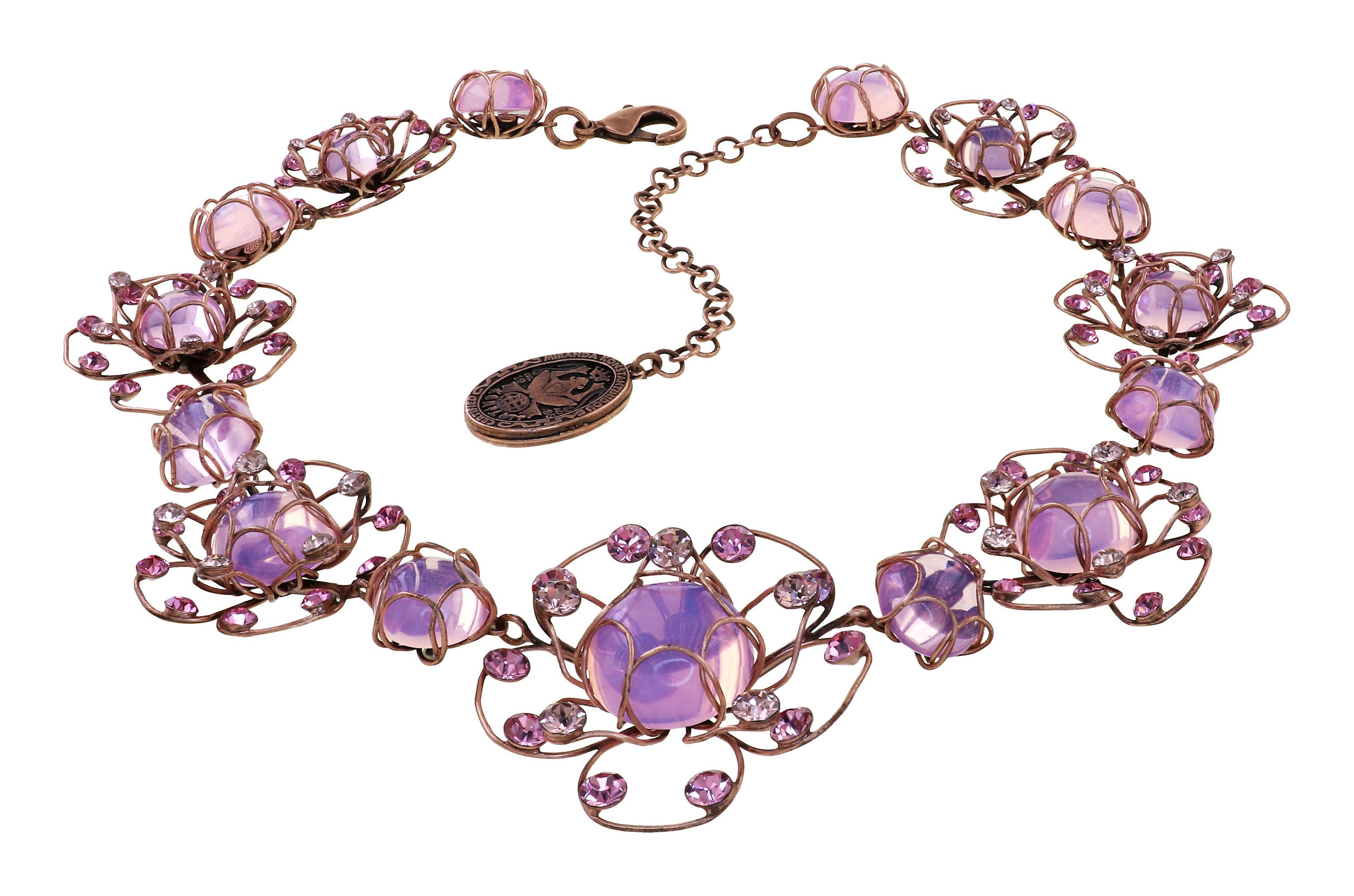 image for Necklace Verlorene Unschuld am Gartenzaun Pink  size XL