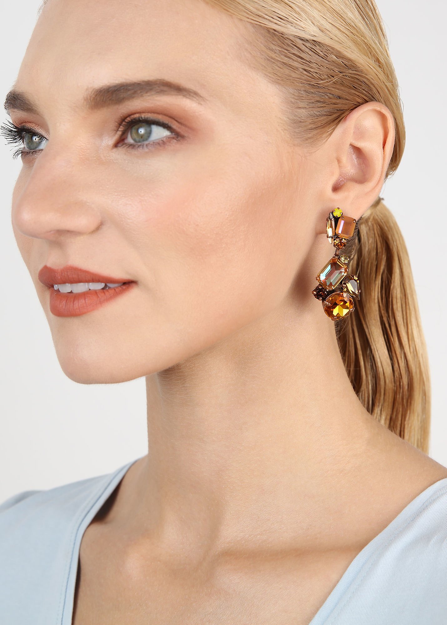 image pour Clou d'oreille pendant Gems Riot Safran Curry Curcuma Yellow 