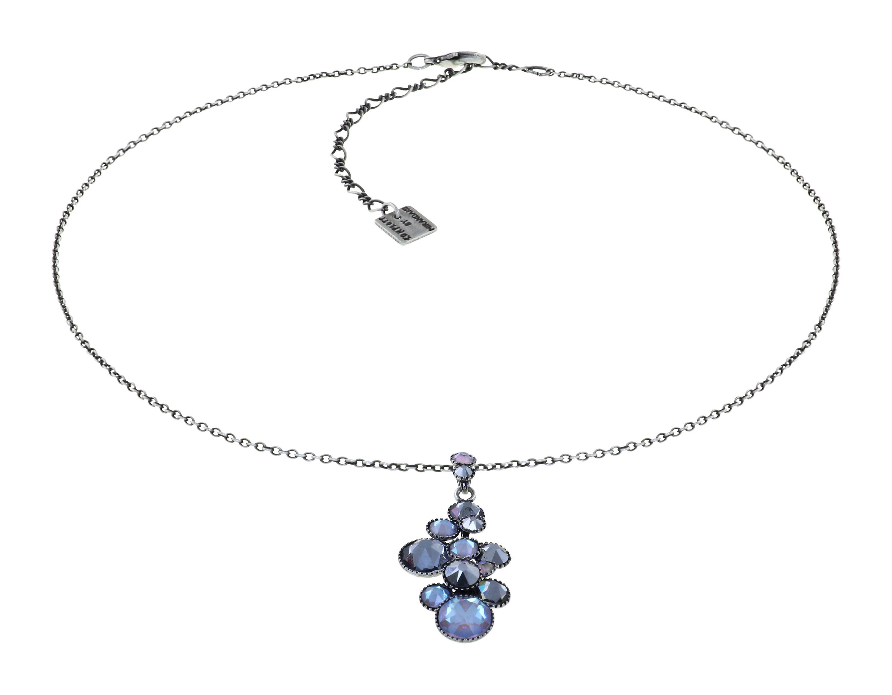 image for Necklace Pendant Water Cascade Grey  