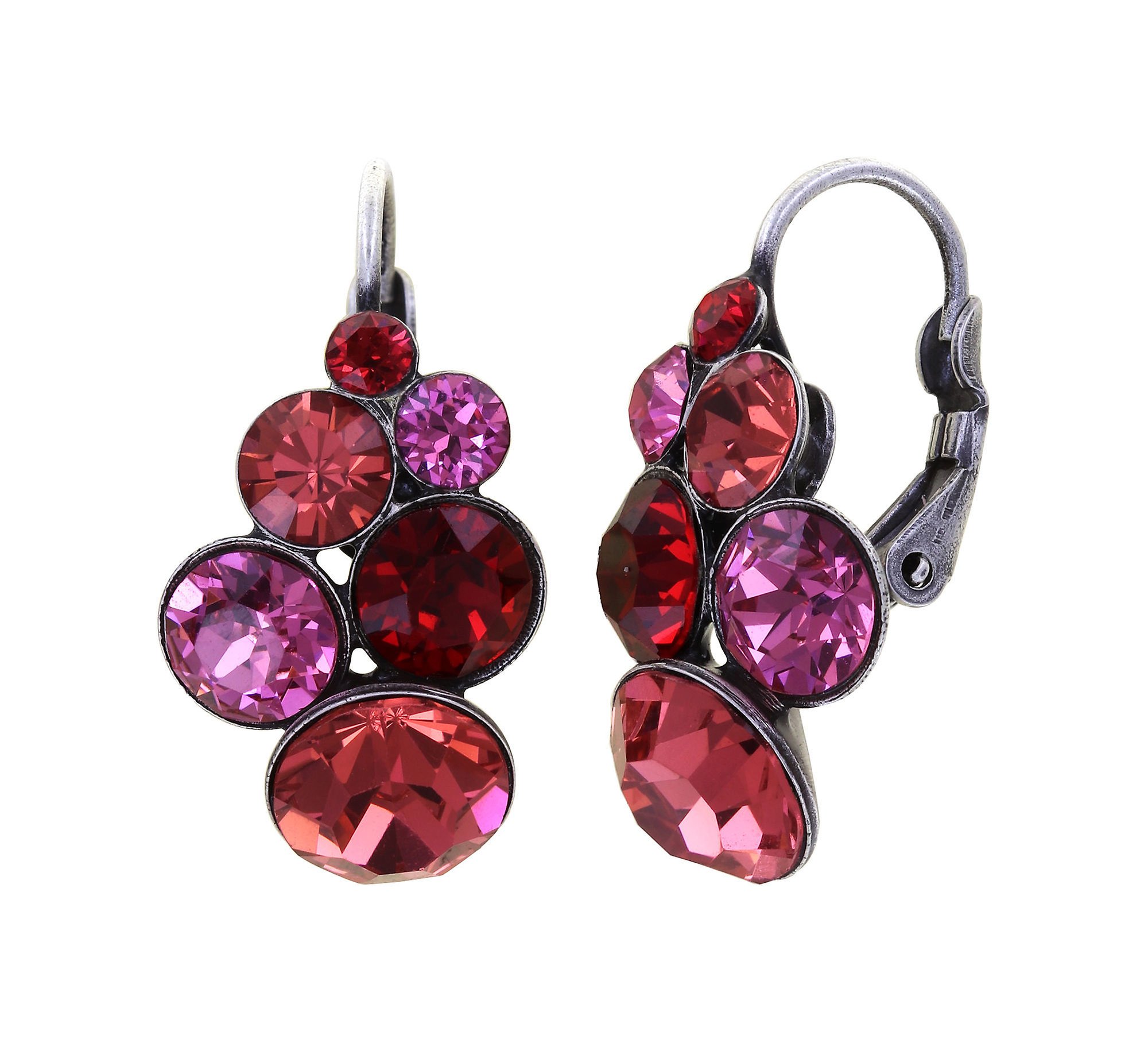 image pour Boucles d'oreilles Eurowire Petit Glamour Coralline / Rouge  